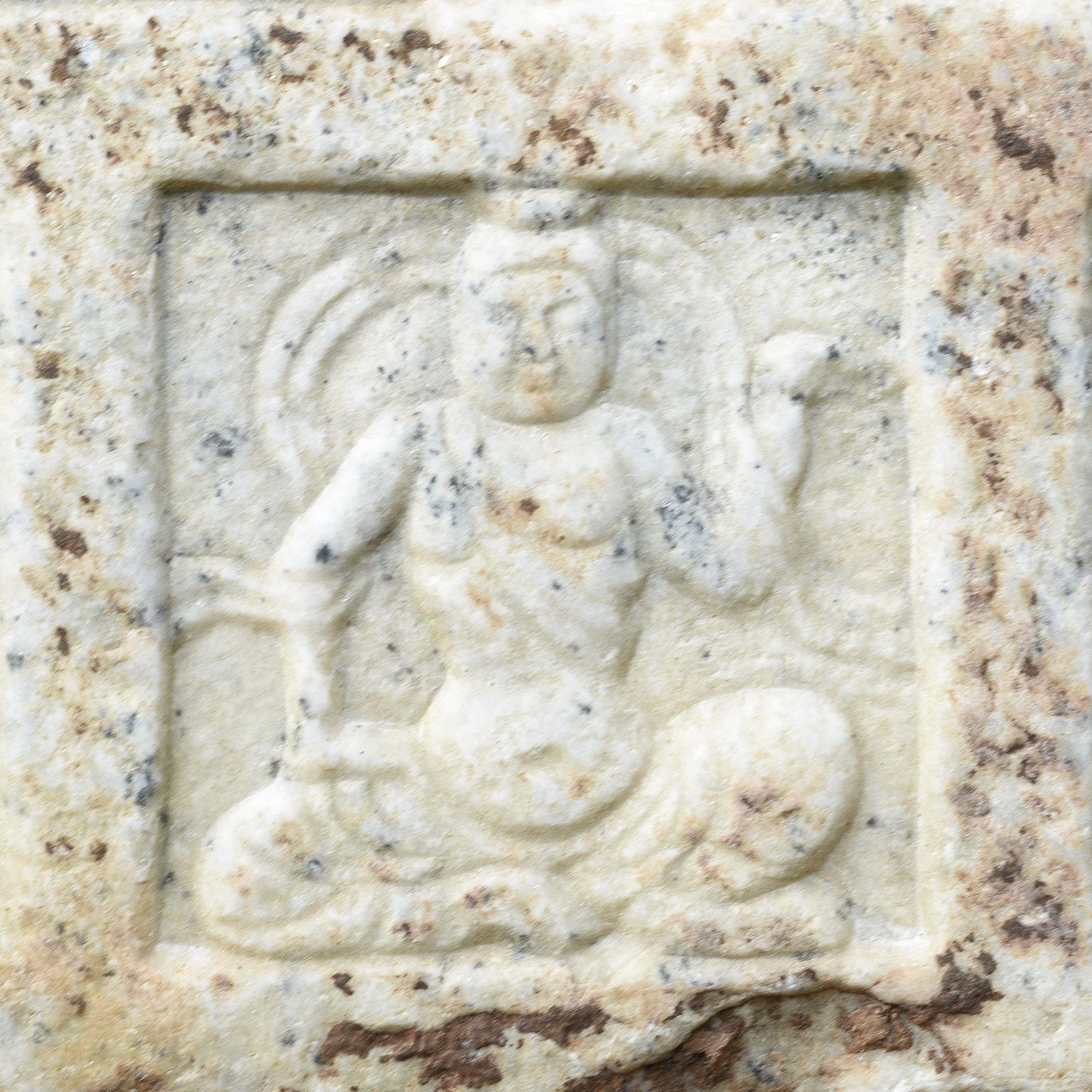 Hand Carved Marble Buddha Stele From Hebei - Image 4