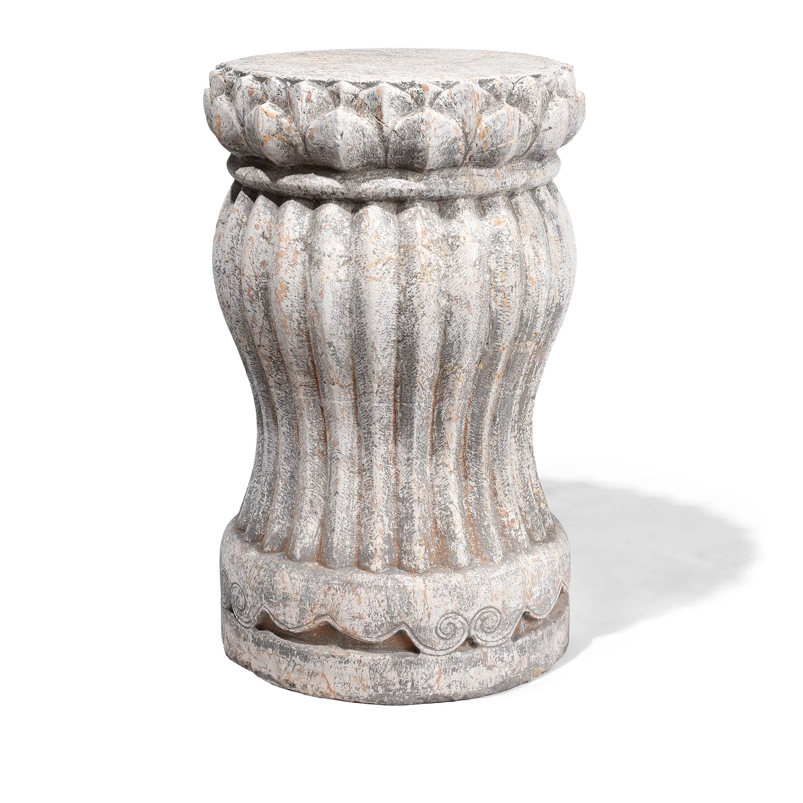 Hand Carved Chinese Stone Plant Stand