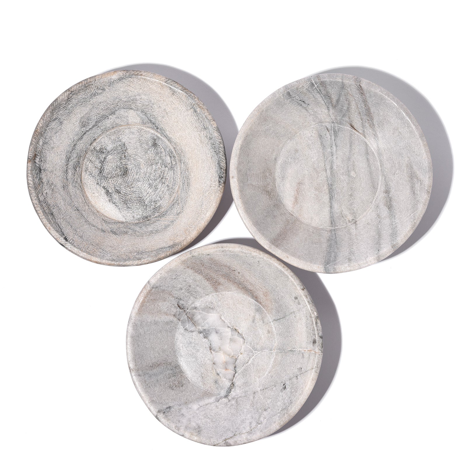Hand Carved Indian Marble Bowl - 21cm - Image 4