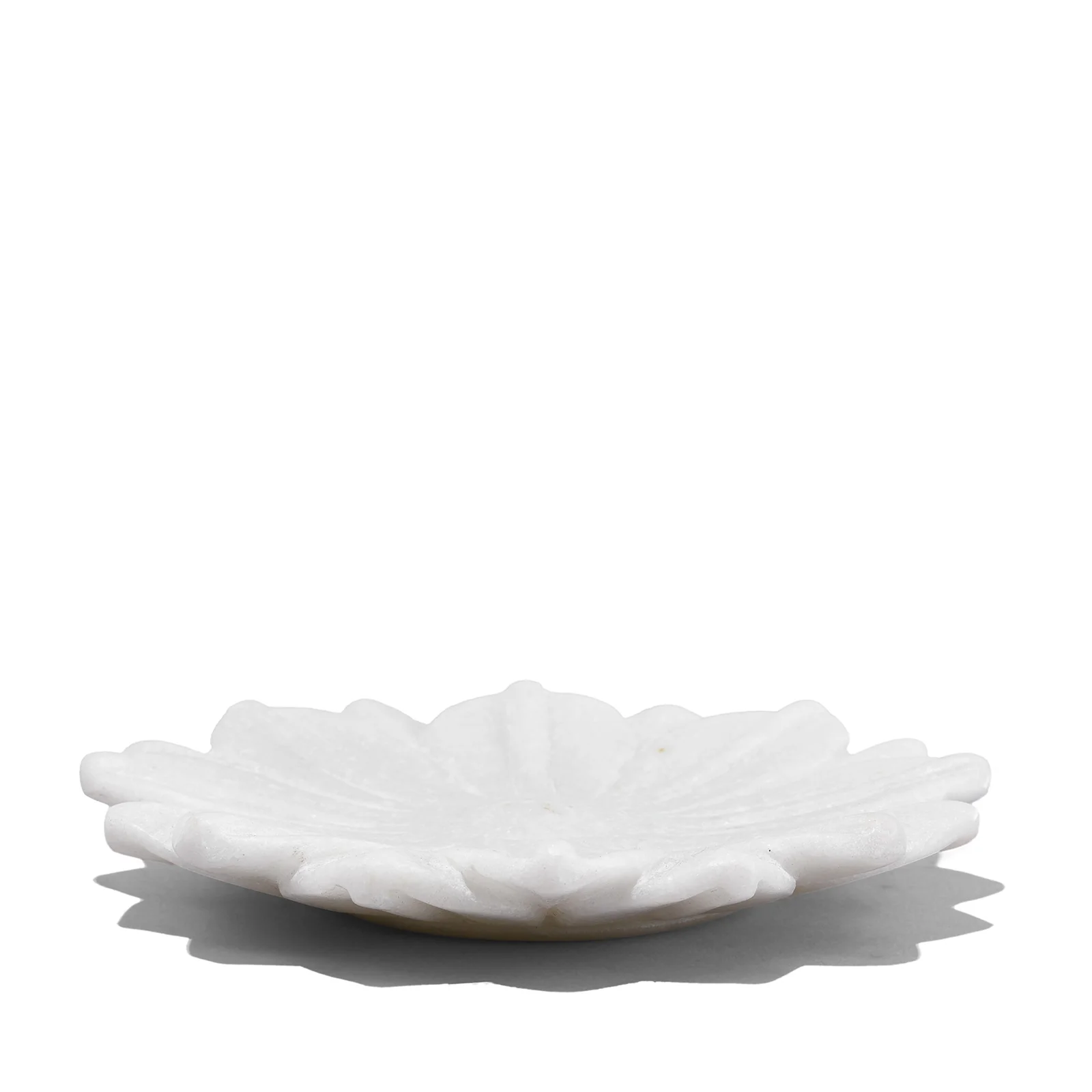 Mughal Style Lotus Hand Carved Marble Dish - Image 3