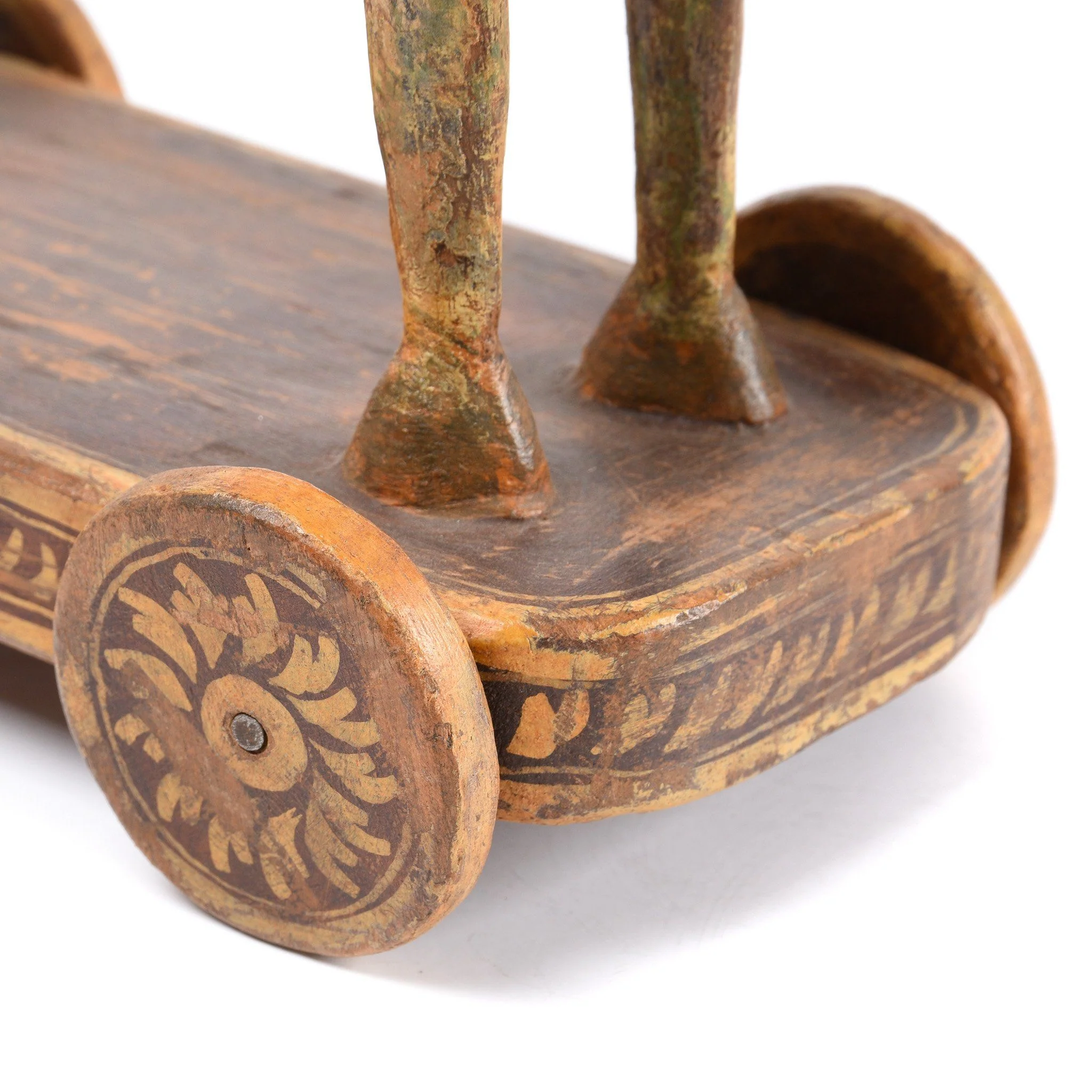 Wooden Painted Horse Wheeltoy - 19thC - Image 6
