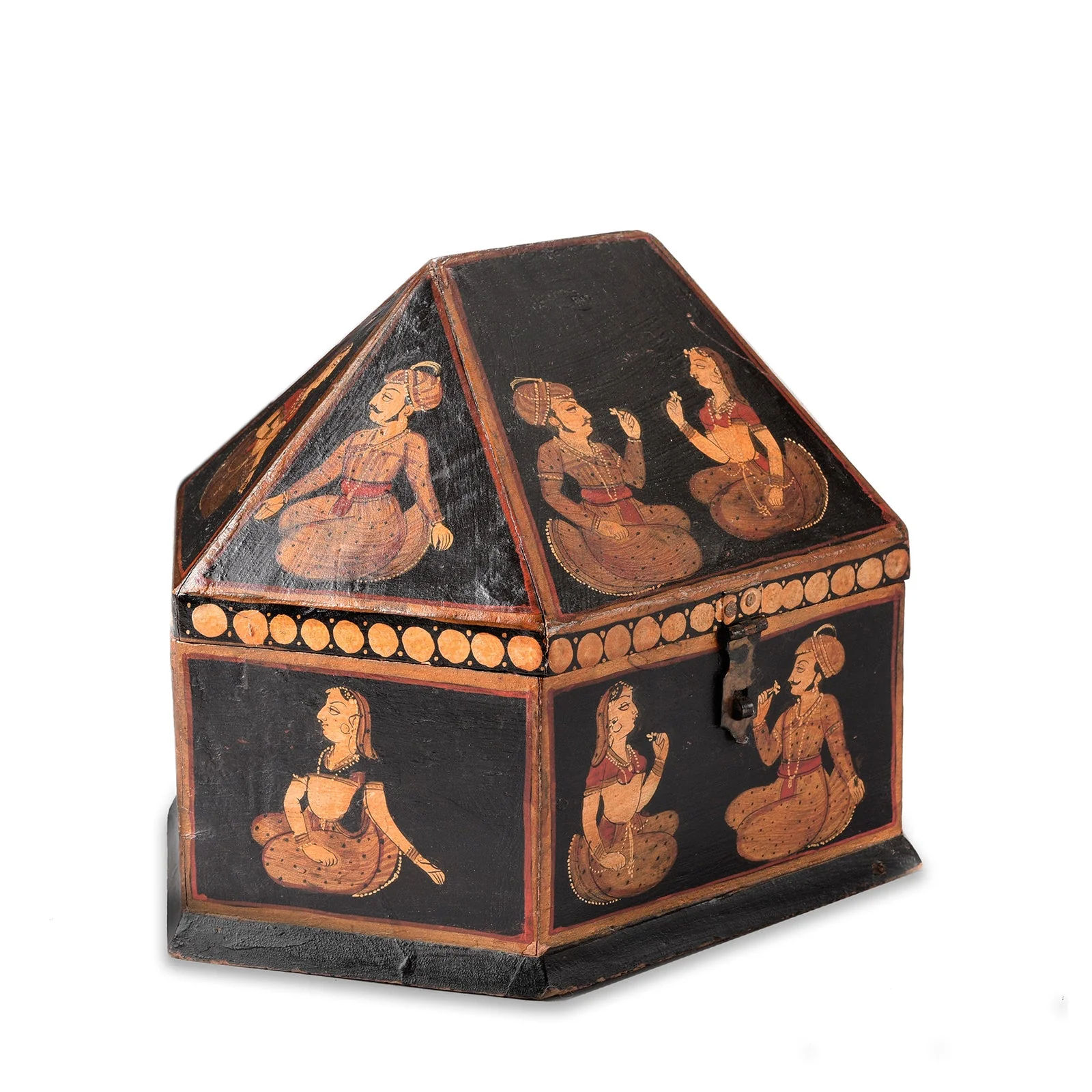 Hand Painted Indian Jewellery Box from Rajasthan - Image 3