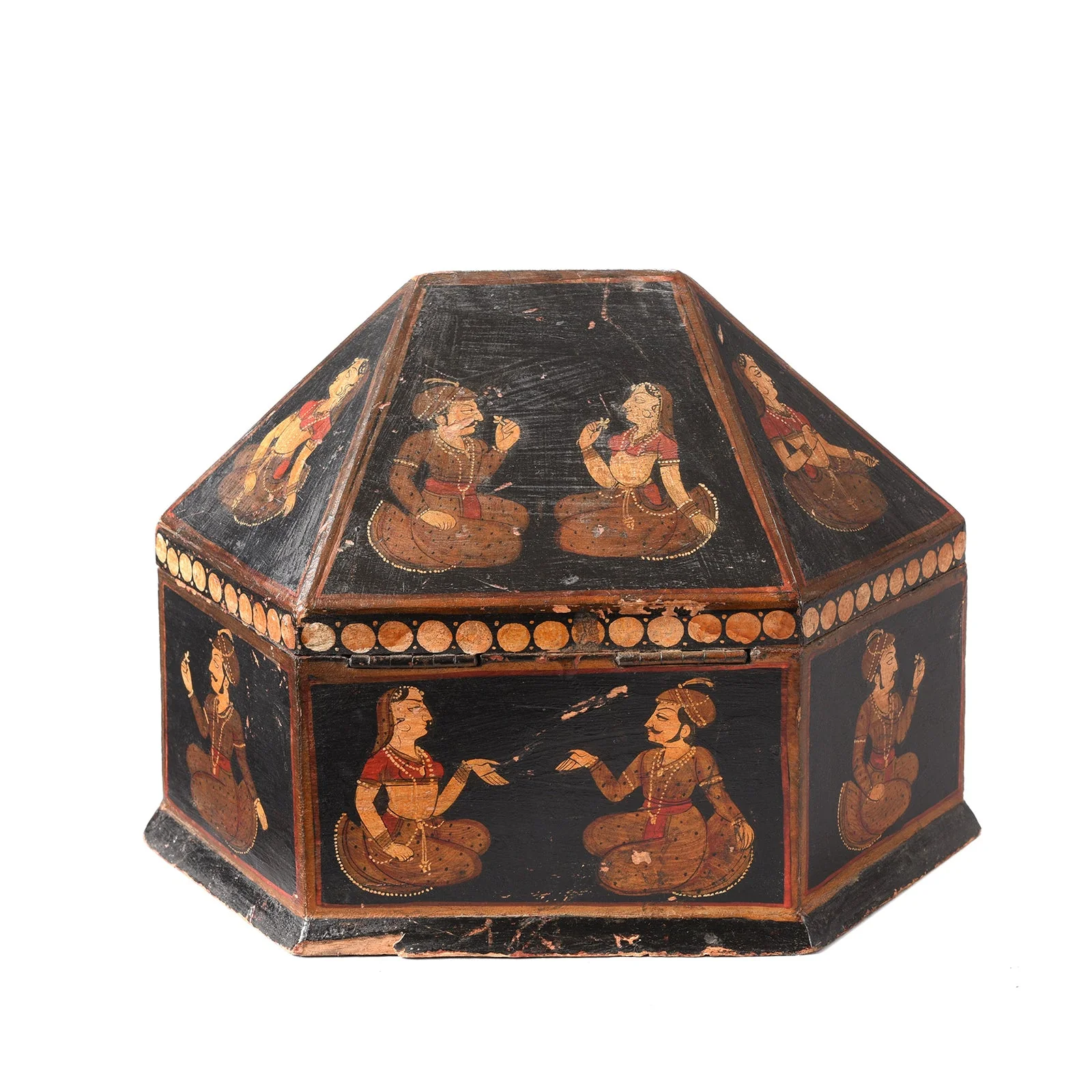 Hand Painted Indian Jewellery Box from Rajasthan - Image 4