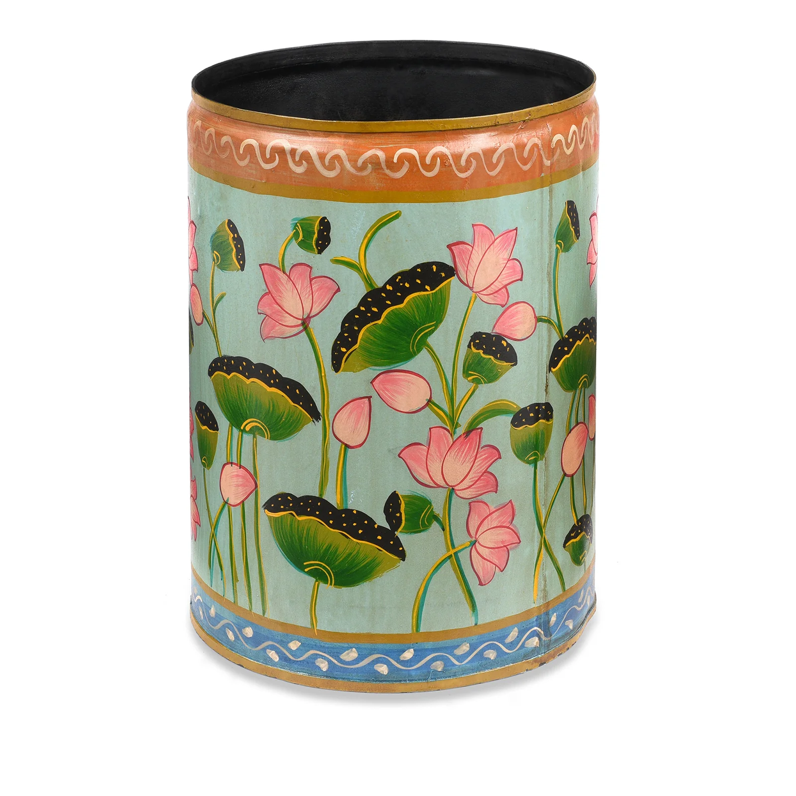 Painted Waste Paper Bin / Planter - Image 4