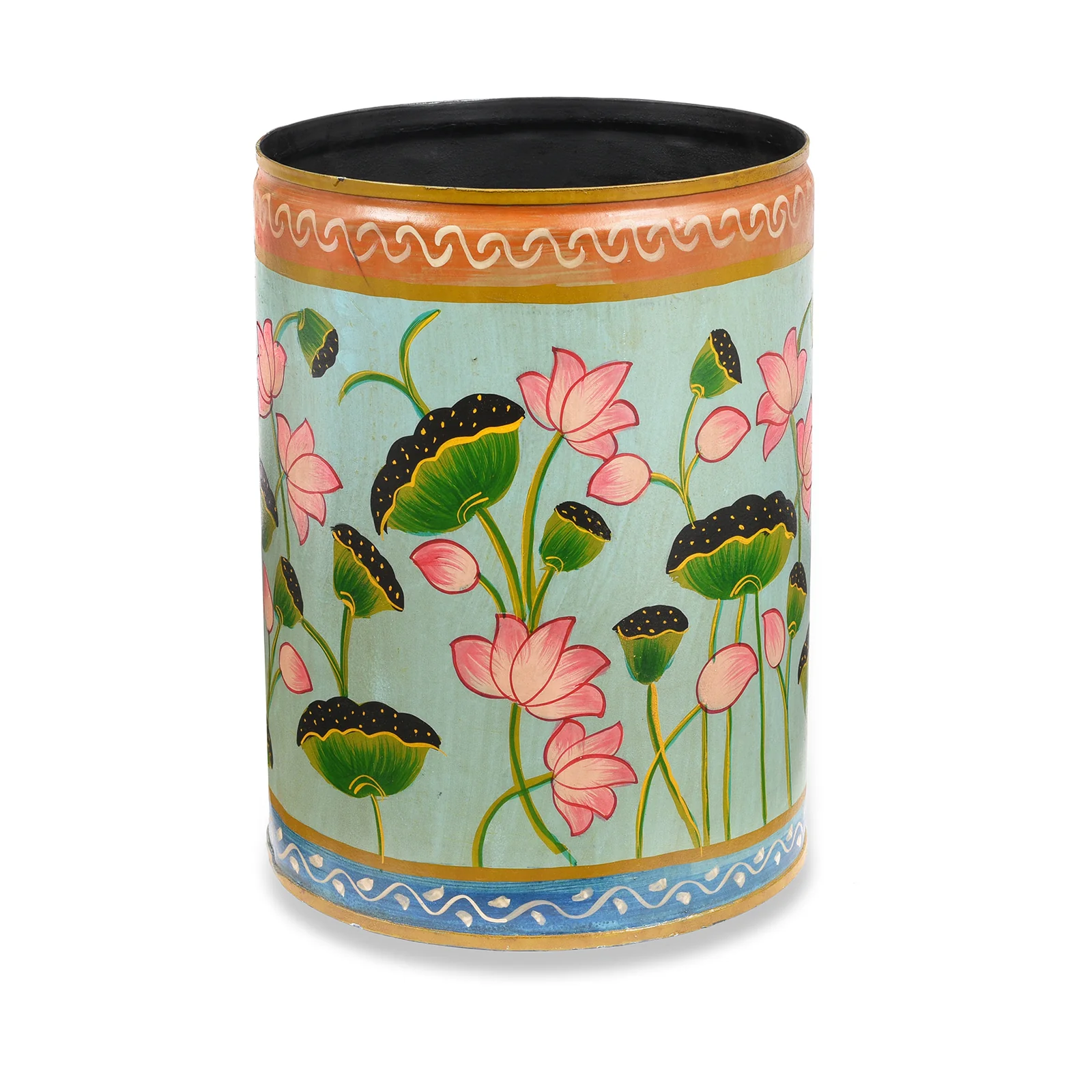 Painted Waste Paper Bin / Planter - Image 7