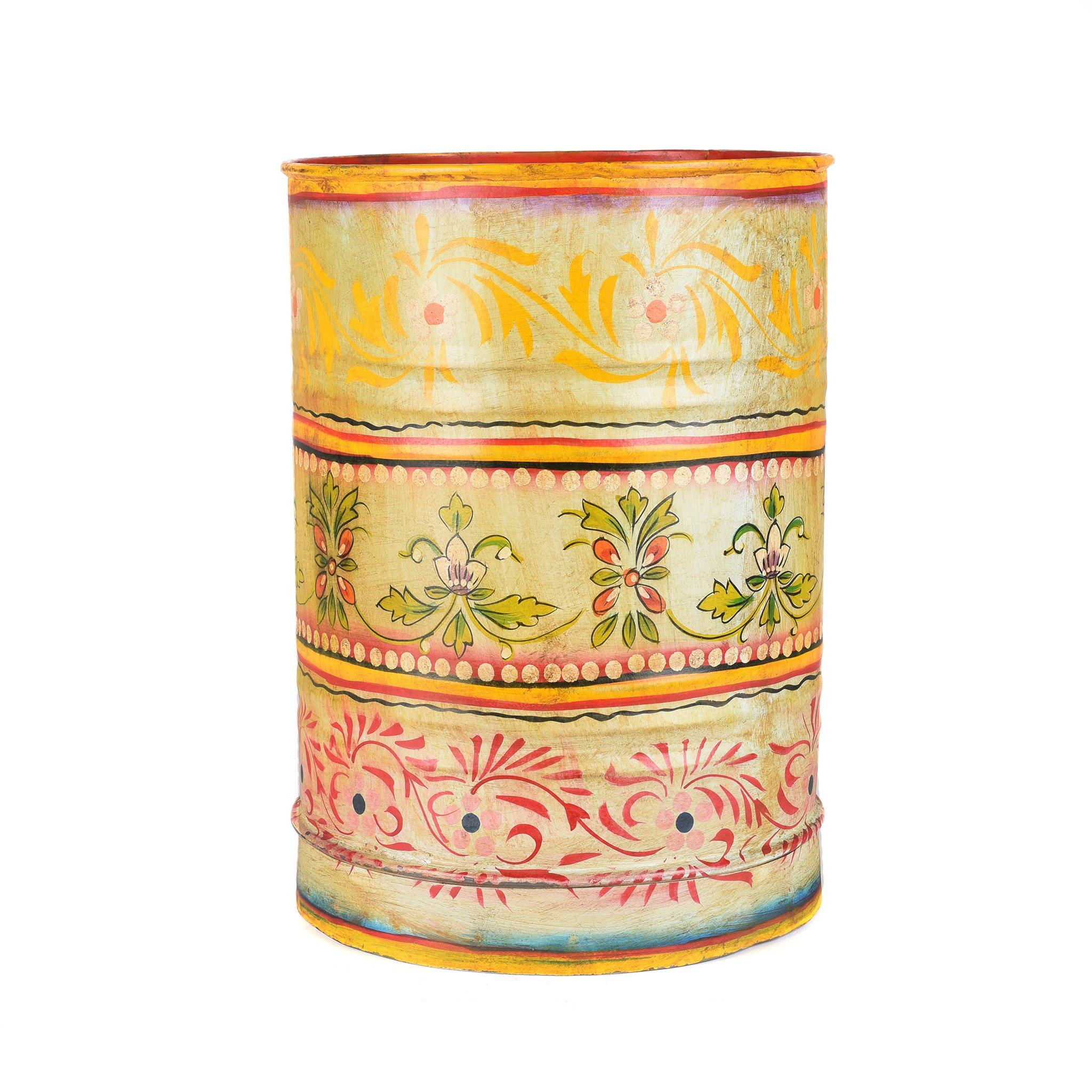 Handpainted Waste Paper Bin / Planter - Image 2