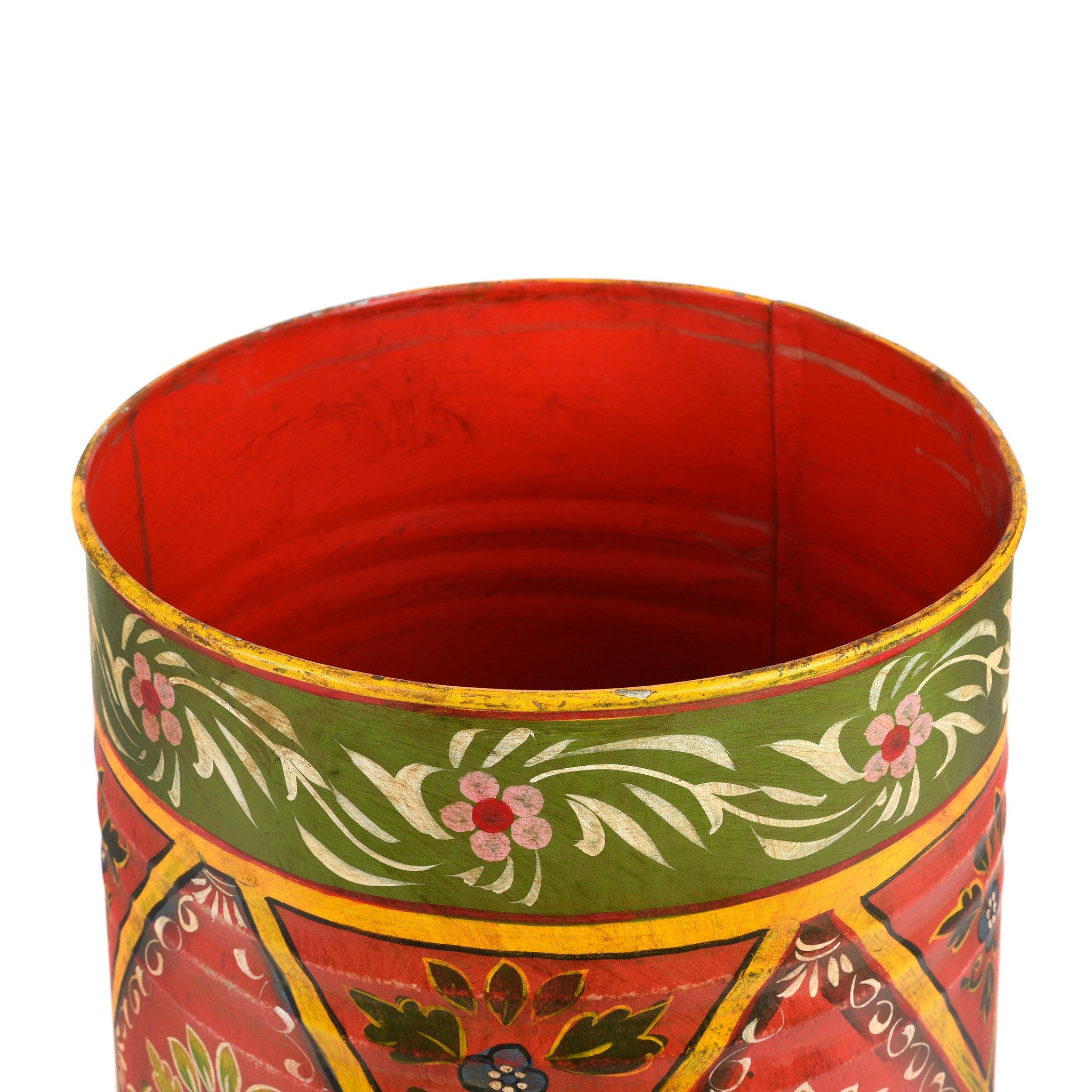 Handpainted Waste Paper Bin / Planter - Image 6