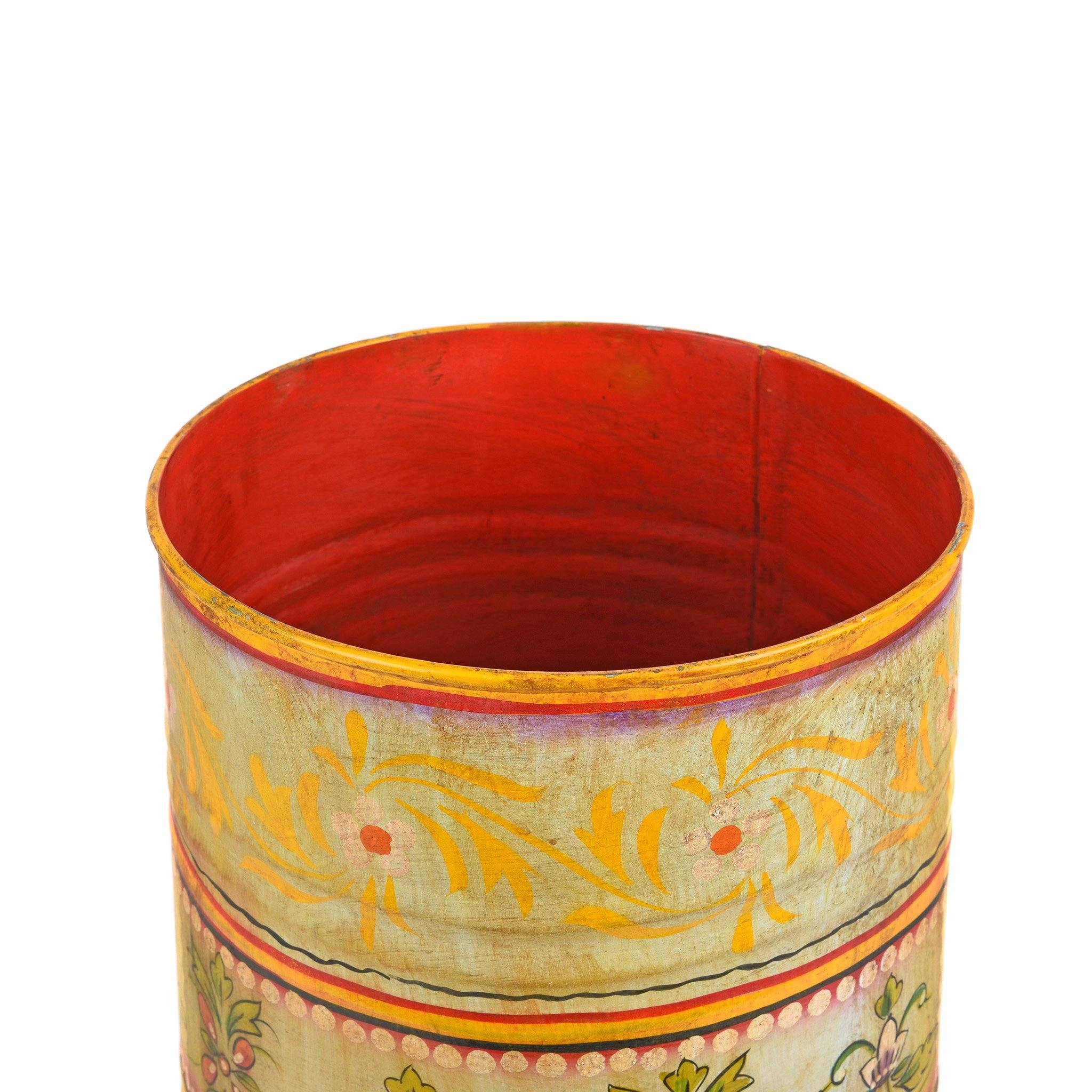 Handpainted Waste Paper Bin / Planter - Image 7