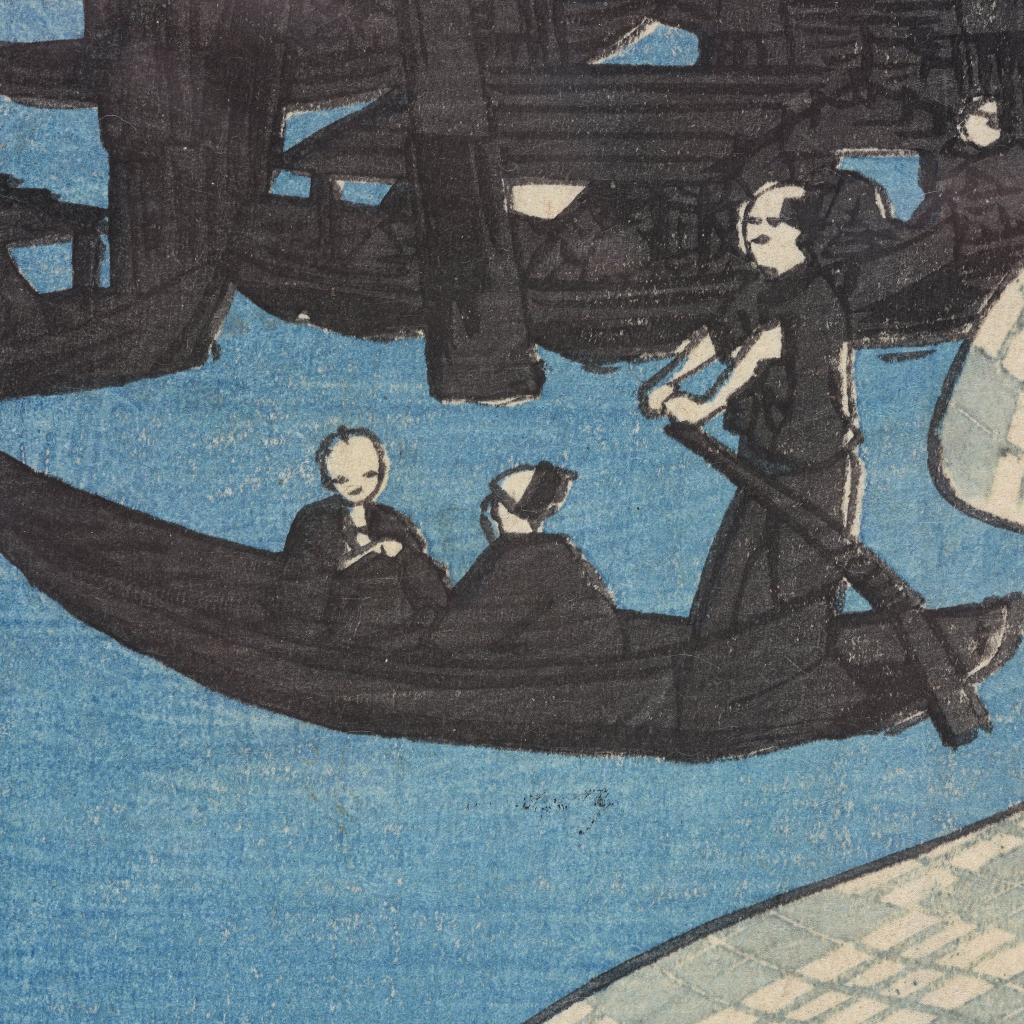 Old Woodblock Print by Hiroshige - 19thC - Image 11