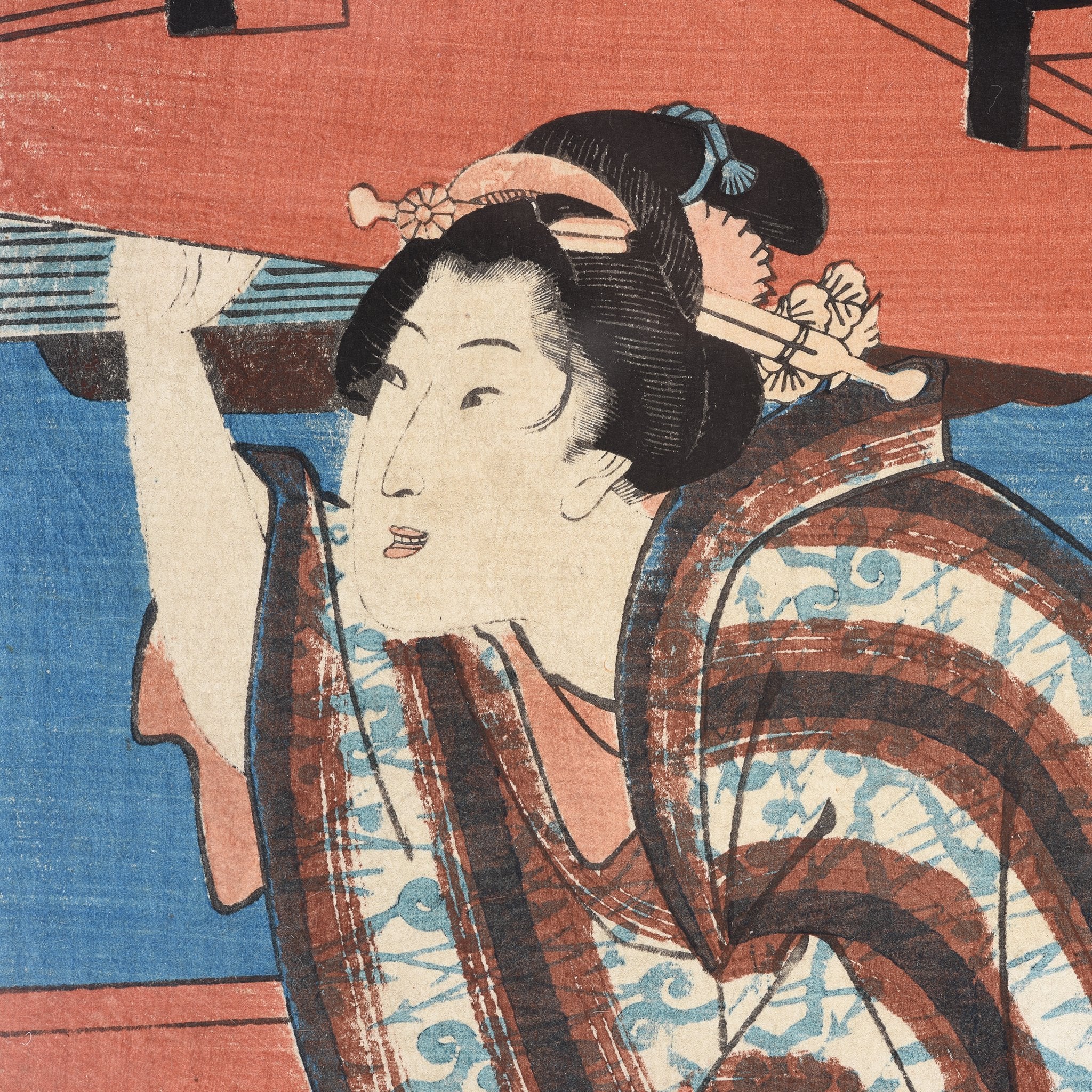 Old Woodblock Print by Hiroshige - 19thC - Image 3