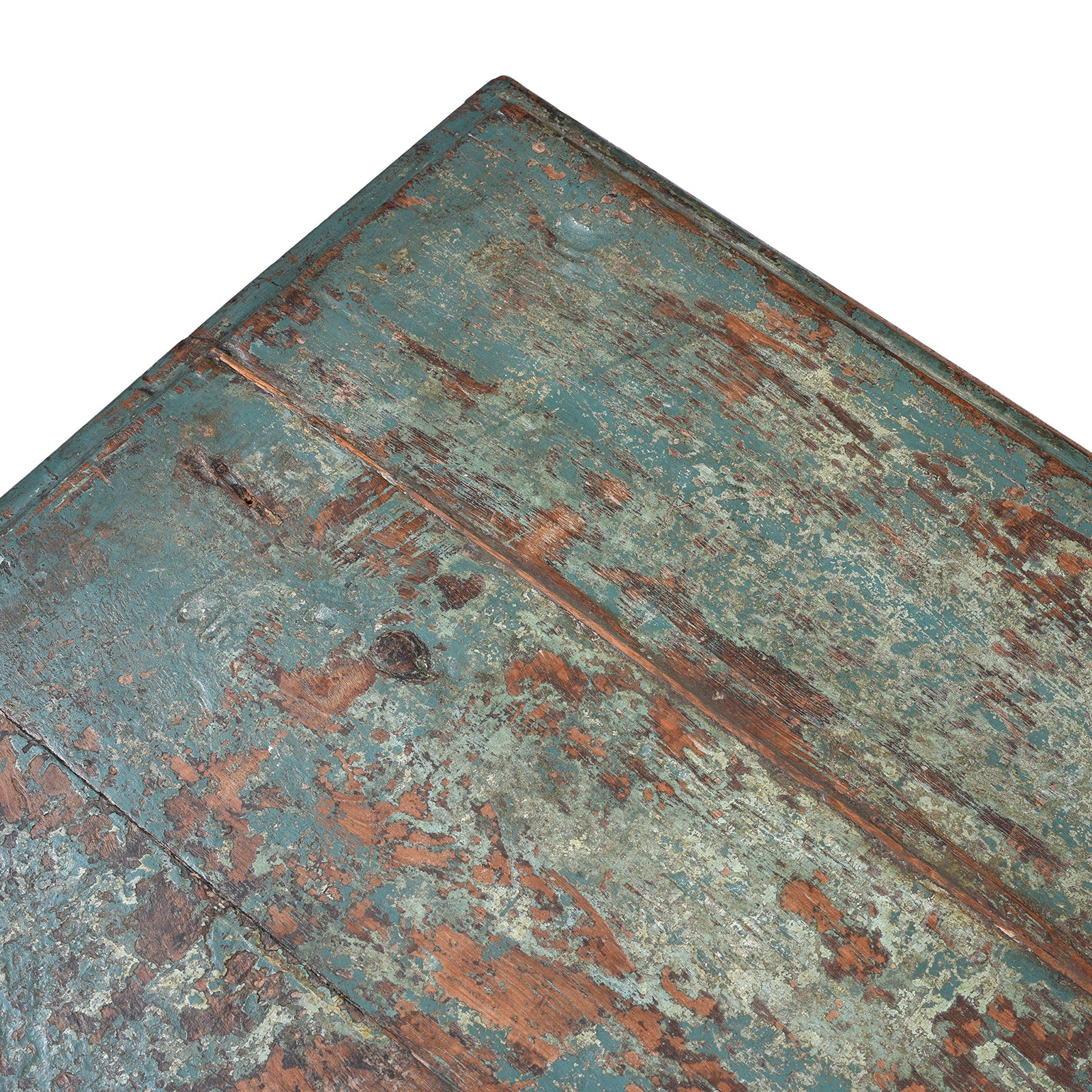 Painted Teak Chest From Gujarat - 19th Century - Image 7