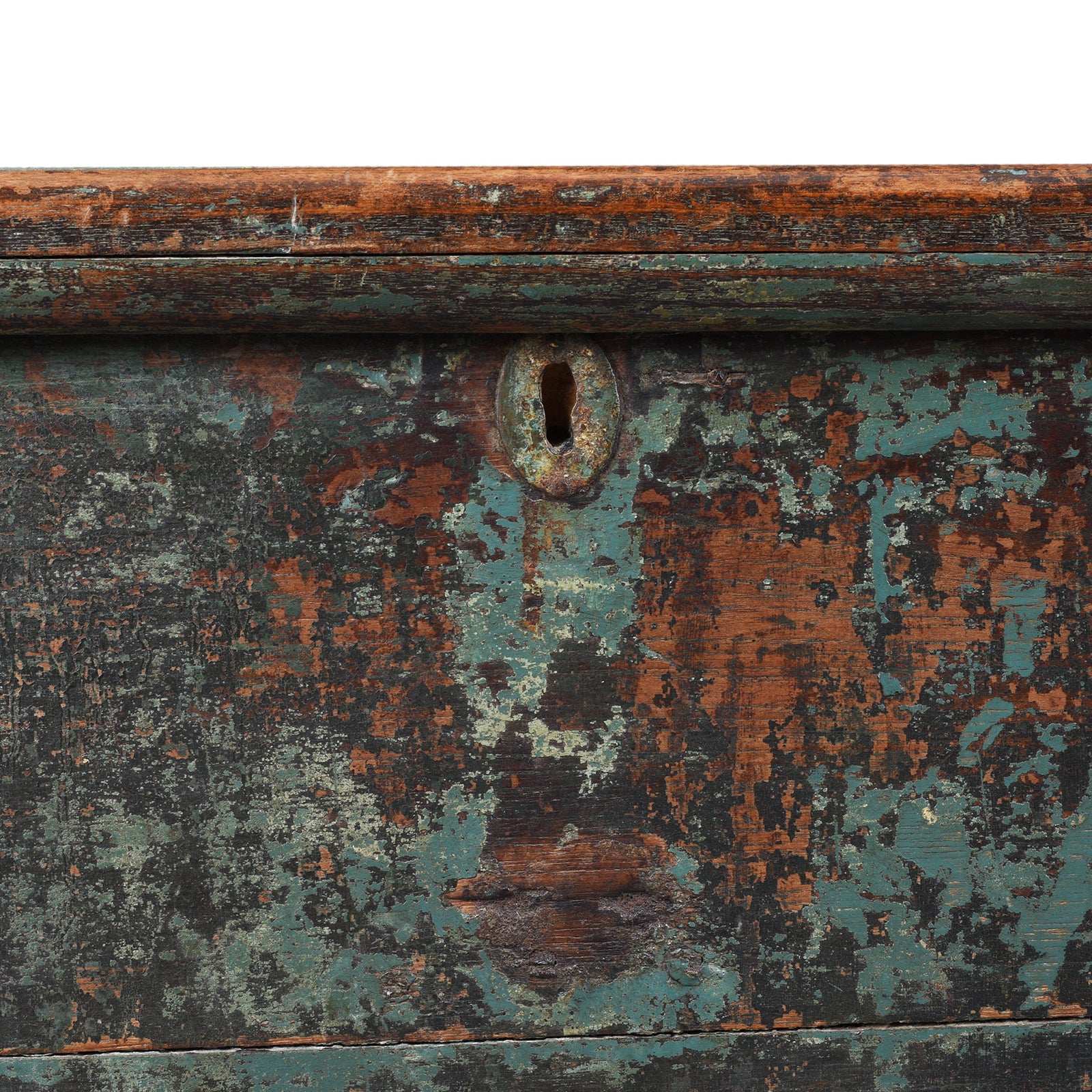 Painted Teak Chest From Gujarat - 19th Century - Image 9
