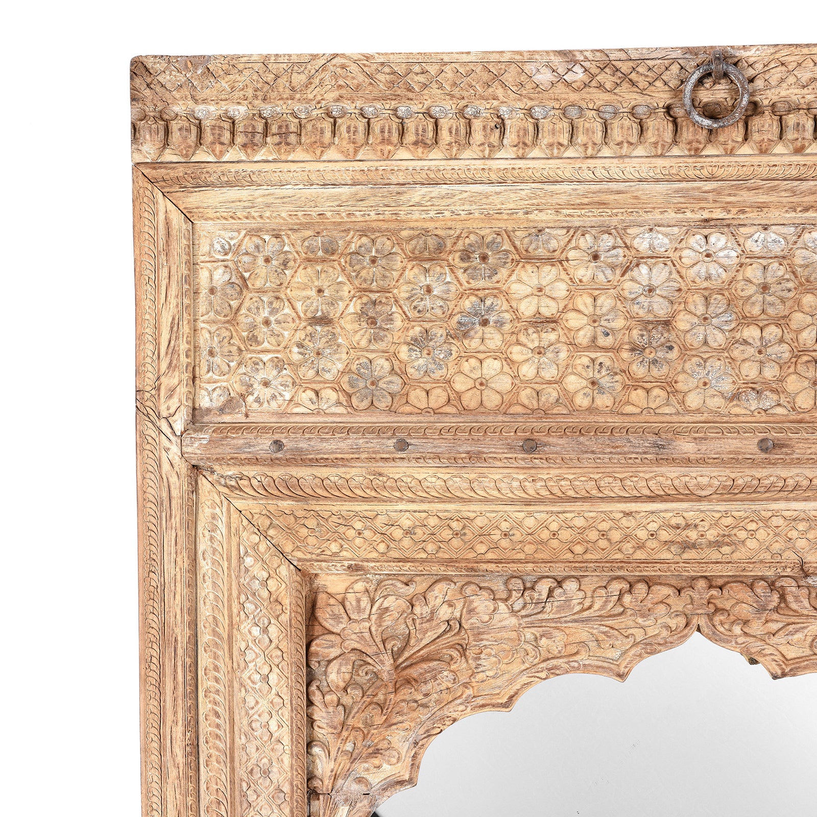 Indian Mirror Made From An Old Rosewood Window - 18thC - Image 2