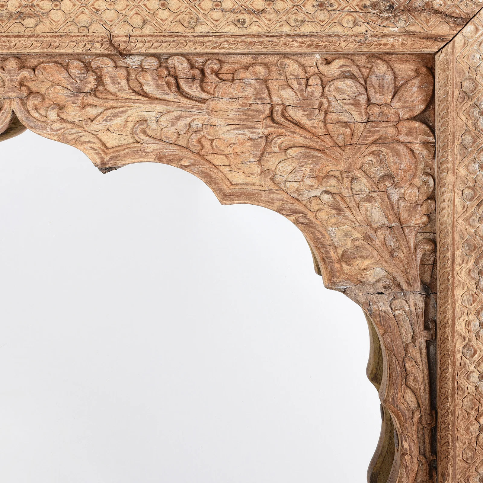 Indian Mirror Made From An Old Rosewood Window - 18thC - Image 3