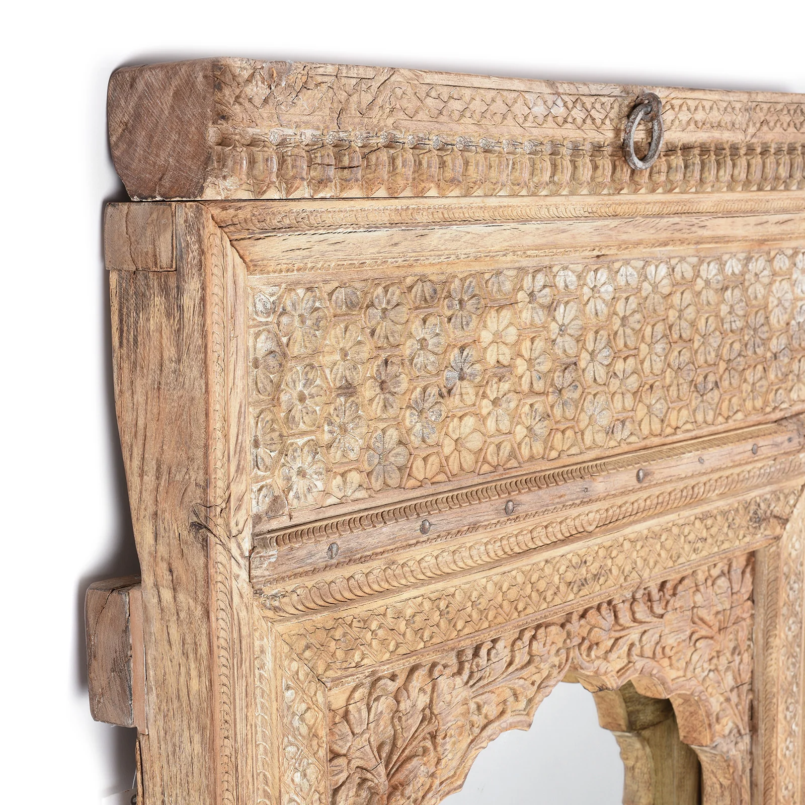 Indian Mirror Made From An Old Rosewood Window - 18thC - Image 5