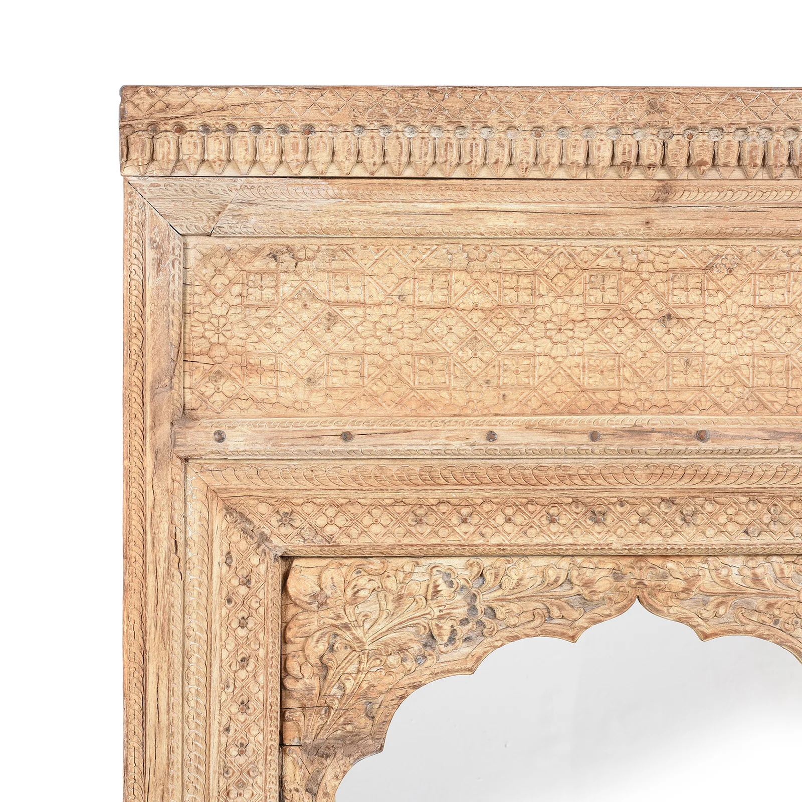 Indian Mirror Made From An Old Rosewood Window - 18thC - Image 3