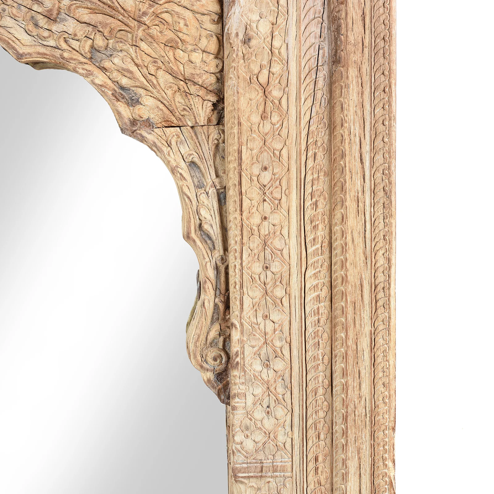 Indian Mirror Made From An Old Rosewood Window - 18thC - Image 4