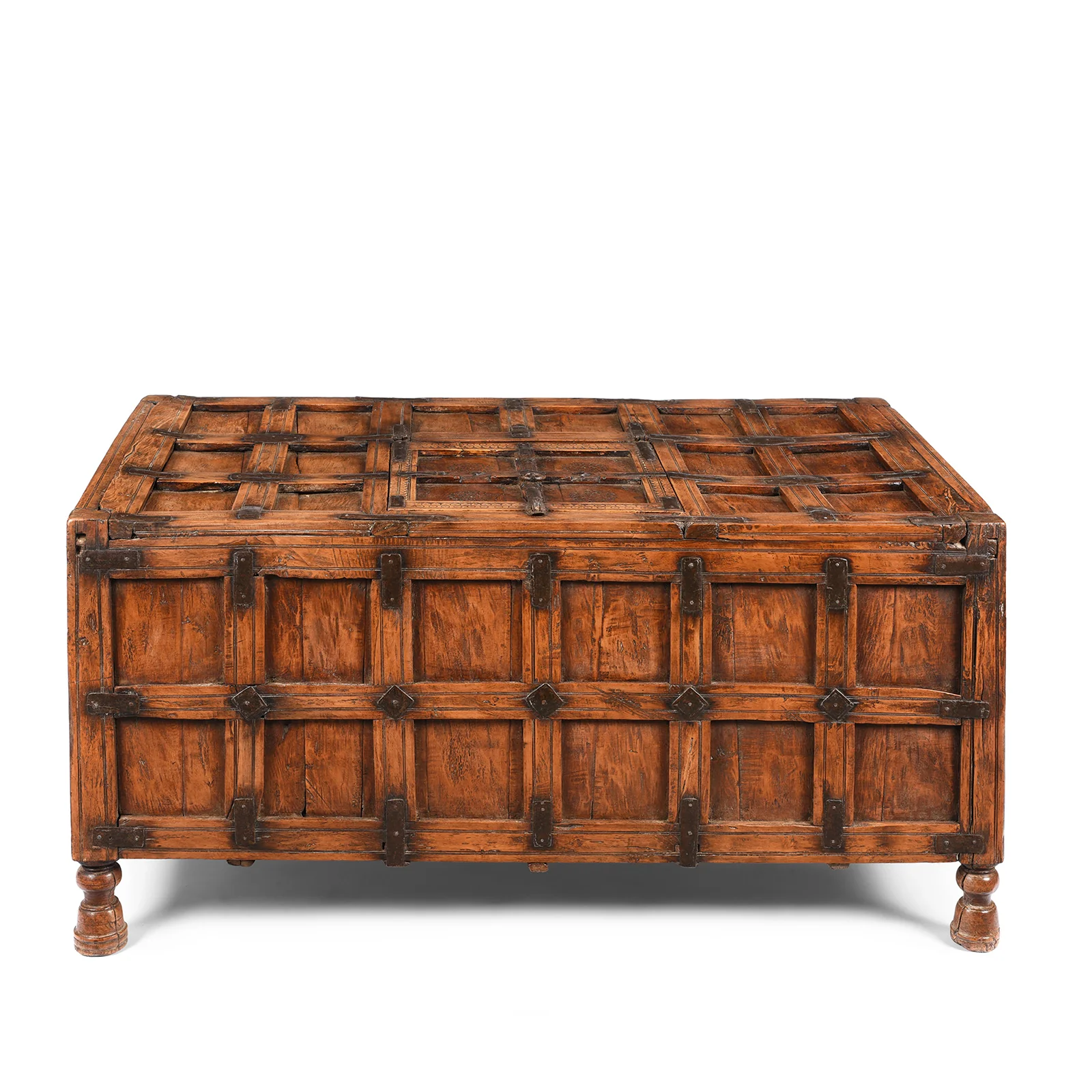 Indian Stick Box Storage Chest From Jaisalmer - 19thC