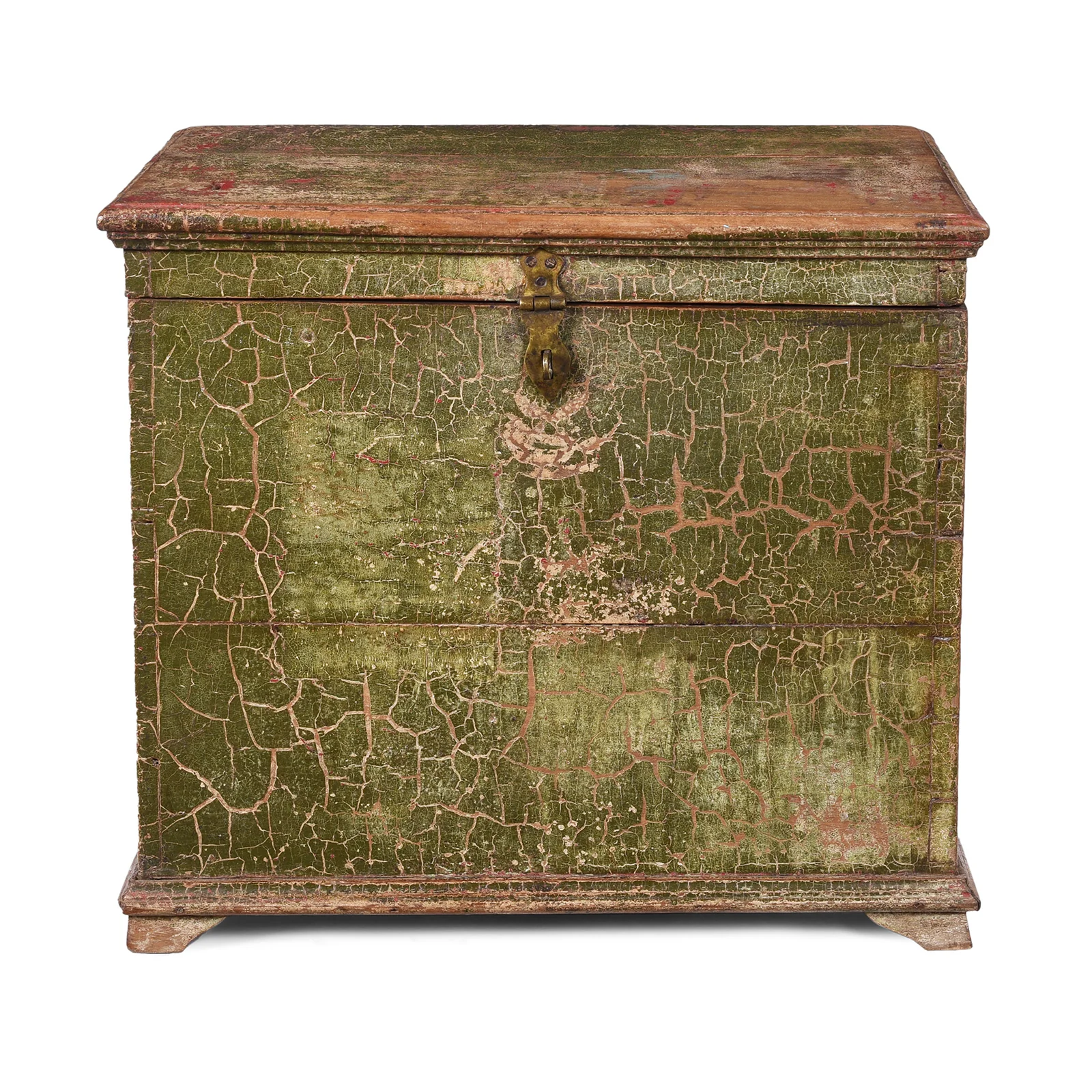 Teak Money Box Chest - 19th Century