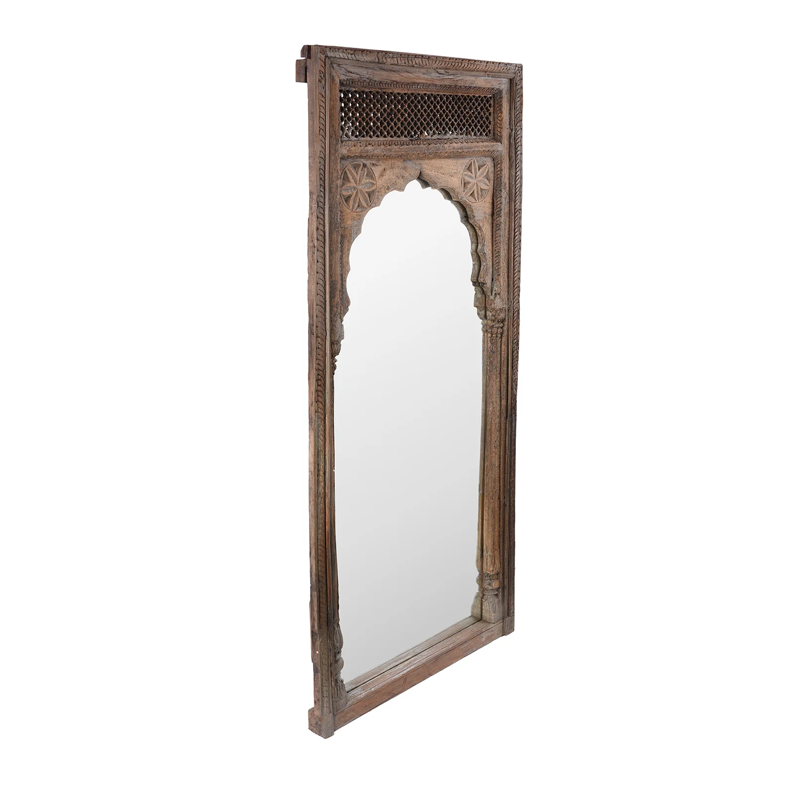 Carved Window Mirror From Madhya Pradesh - 19th Century - Image 4