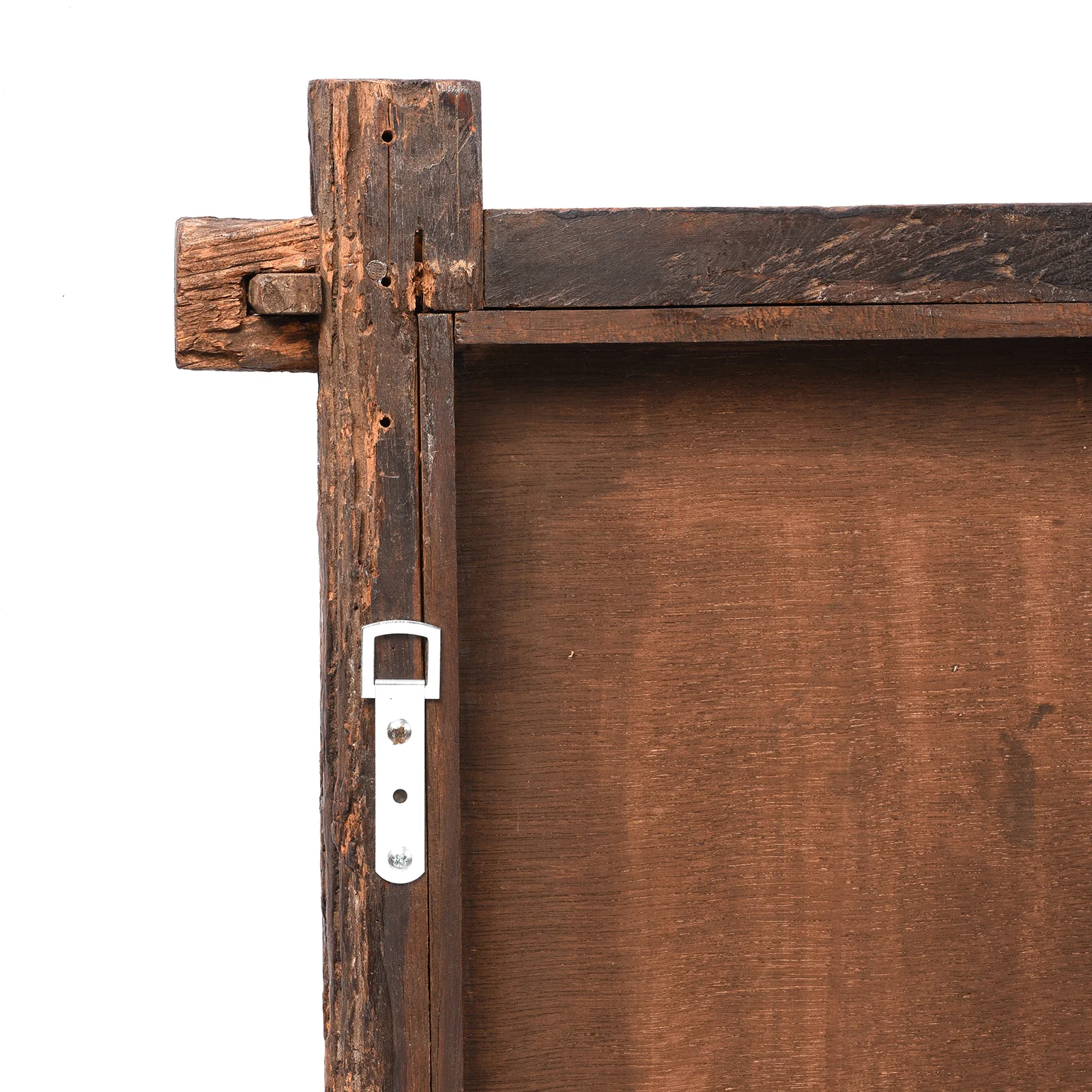 Indian Mirror Made From An Old Teak Window - 19thC (66 x 83cm) - Image 5