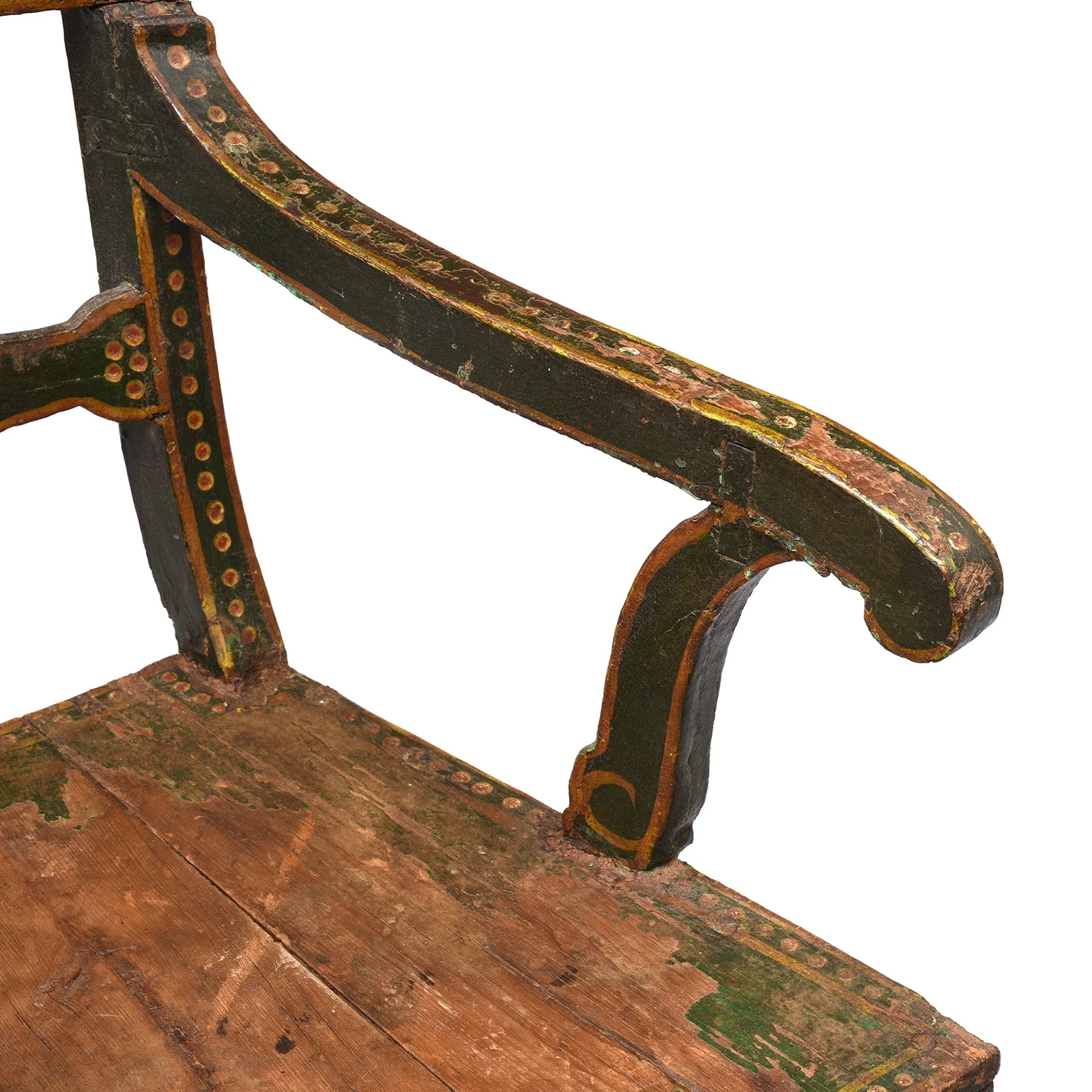 Polychrome Indian Chair From Bikaner - 19th Century - Image 3