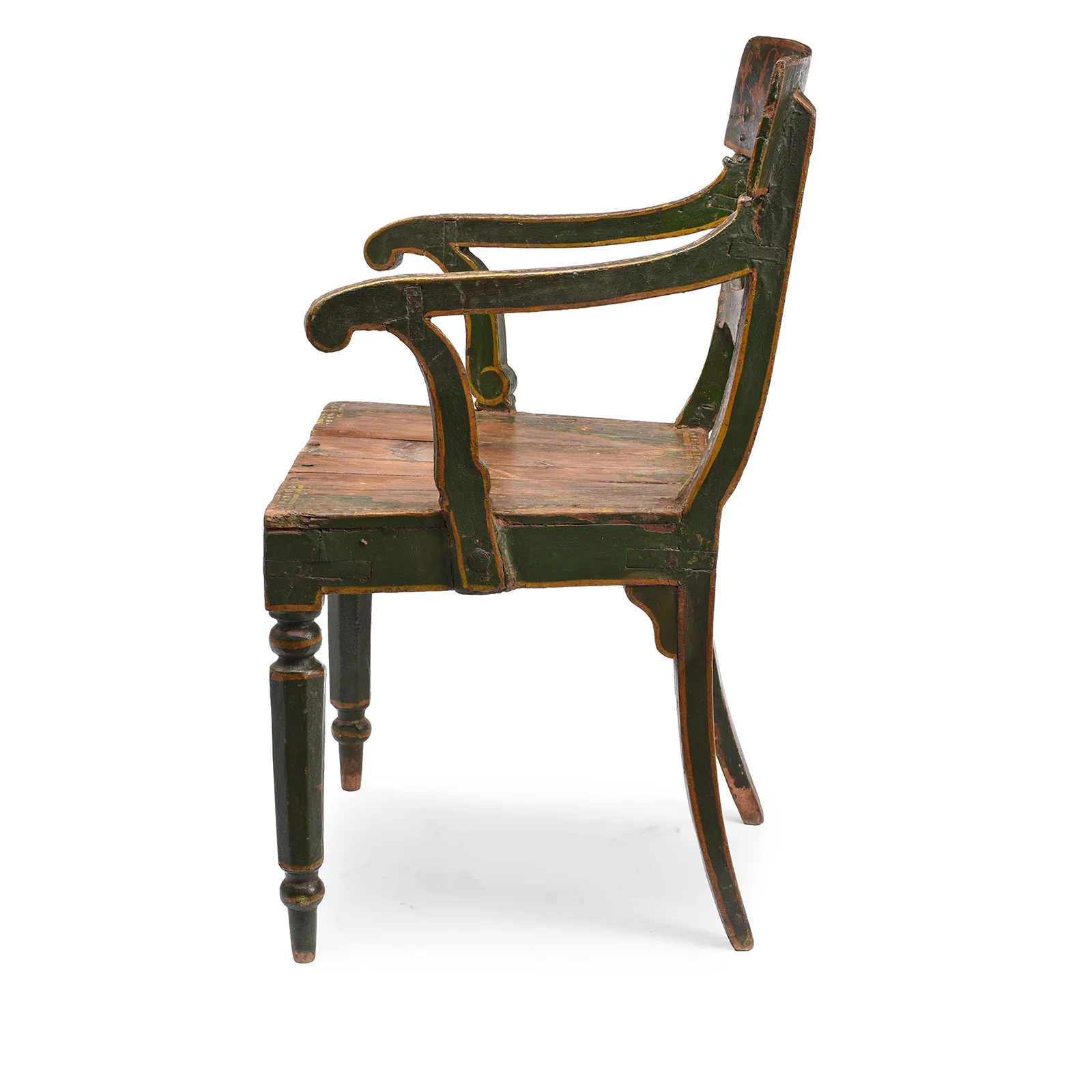 Polychrome Indian Chair From Bikaner - 19th Century - Image 5