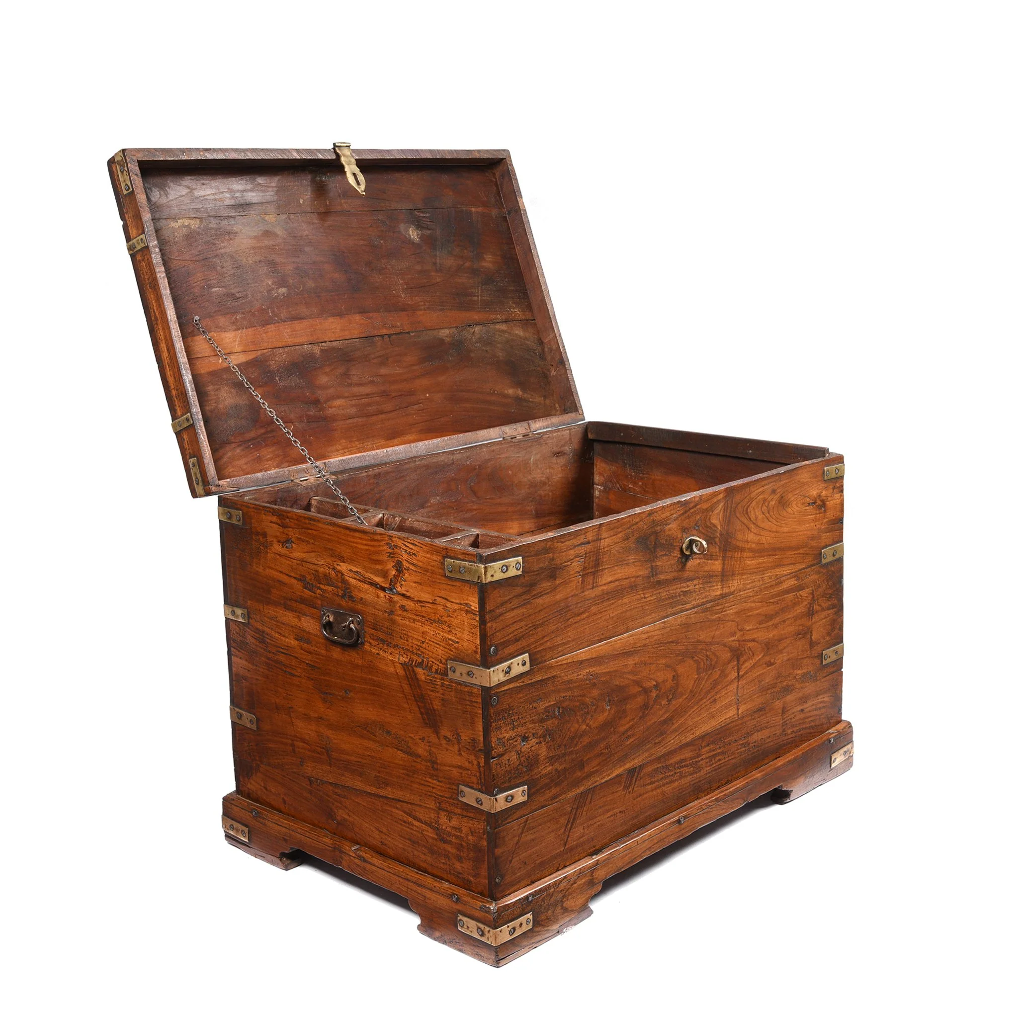 Brass Bound Indian Military Chest From Rajasthan  -19thC - Image 2