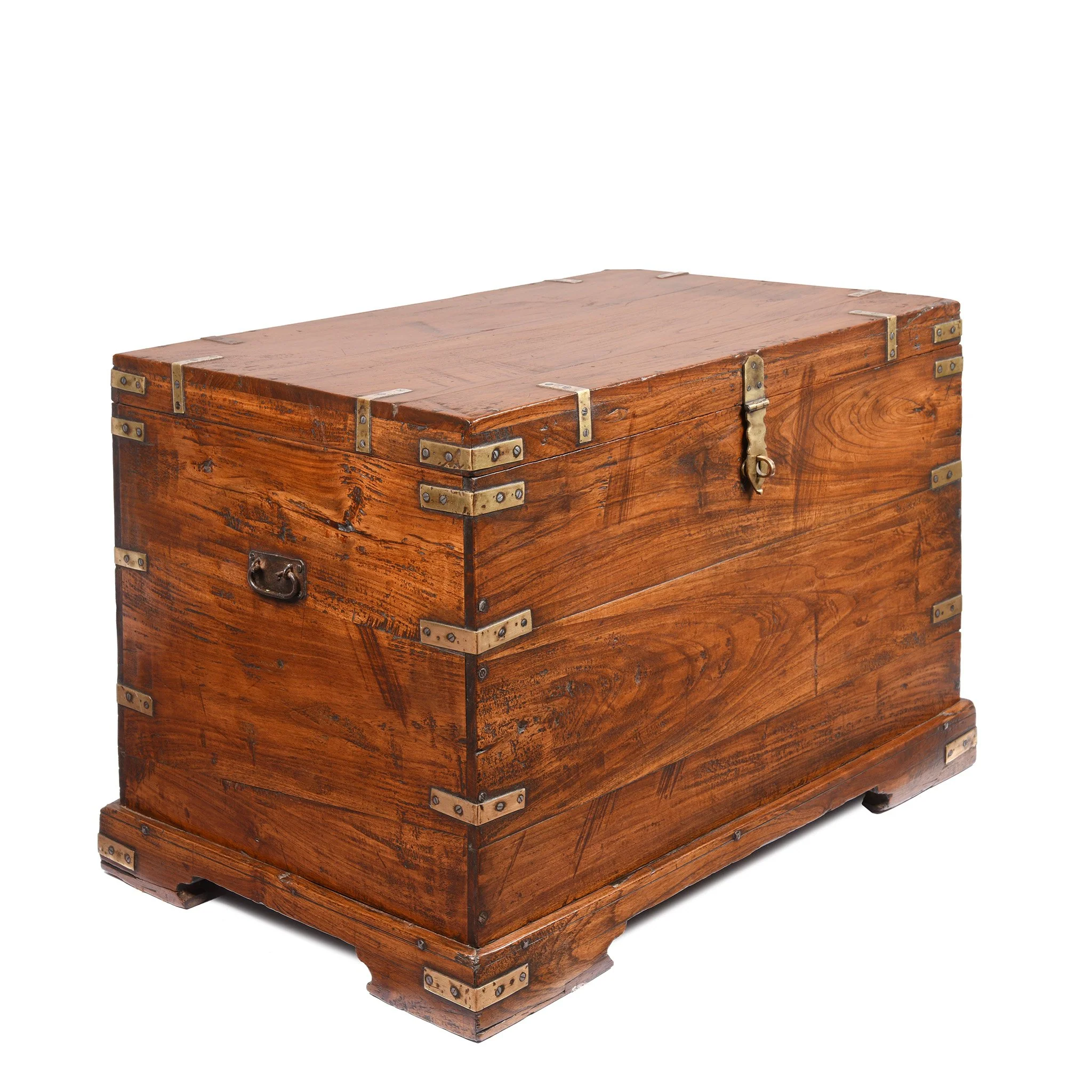 Brass Bound Indian Military Chest From Rajasthan  -19thC - Image 6