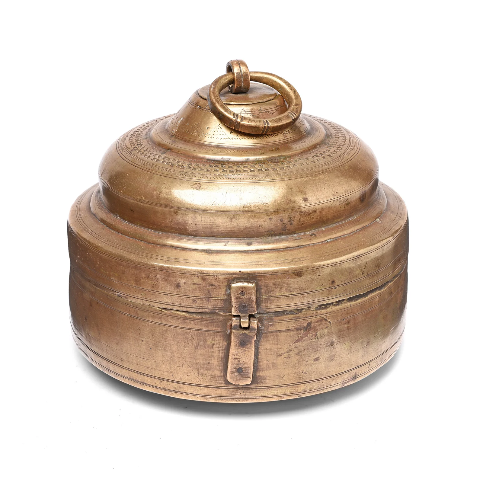 Indian Brass Paan Box From Rajasthan - Early 20thC - Image 4