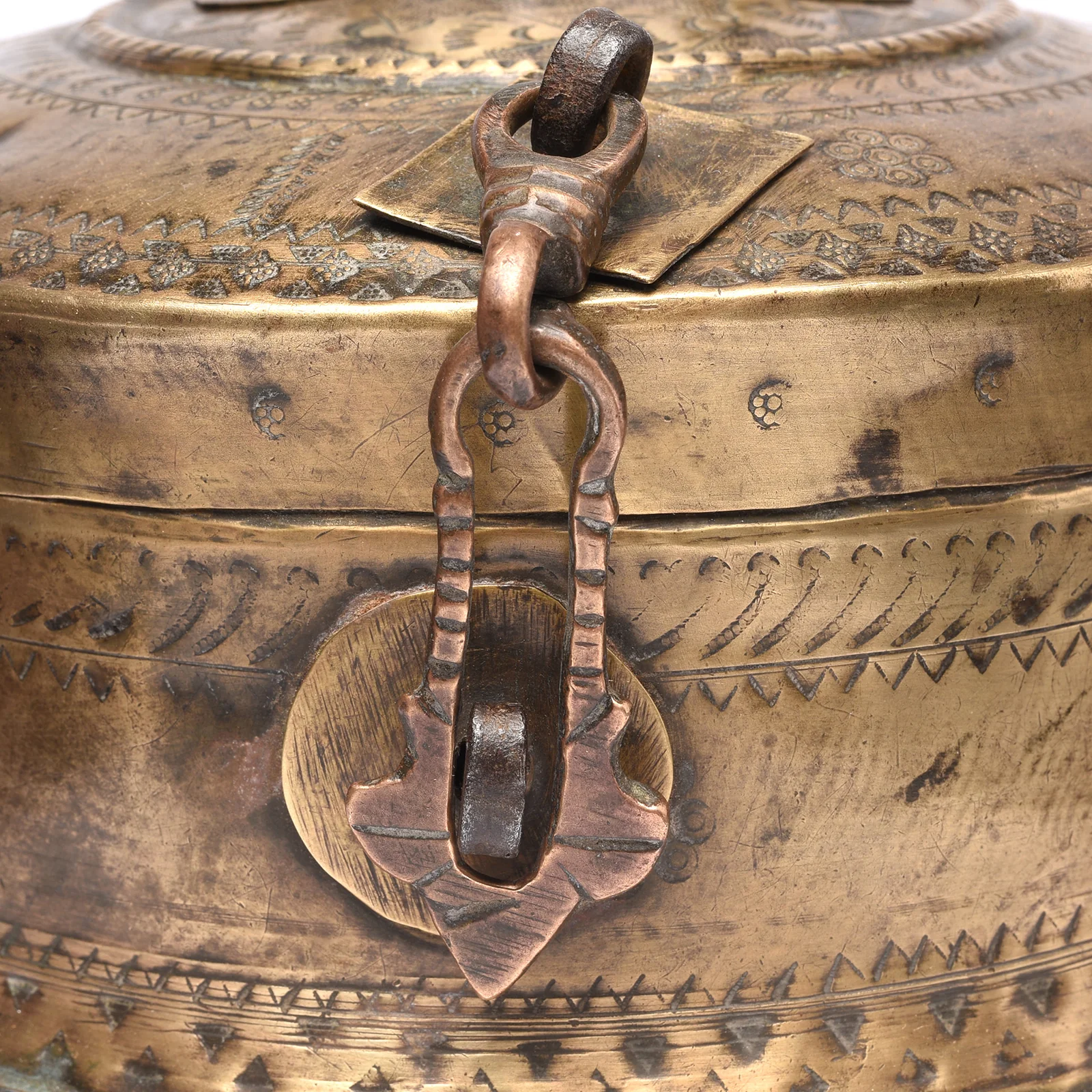 Indian Brass Paan Box From Rajasthan - Early 20thC - Image 2