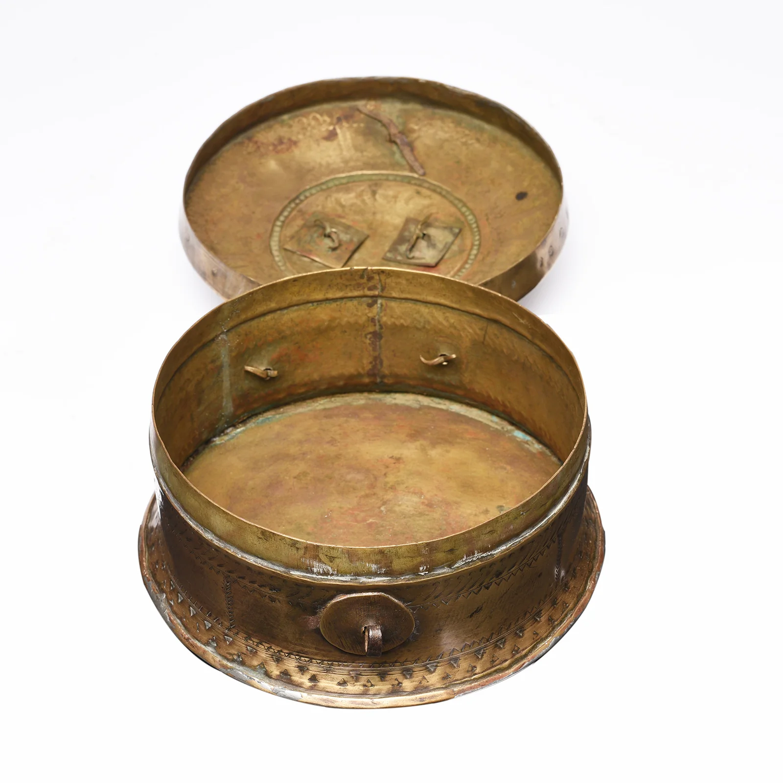 Indian Brass Paan Box From Rajasthan - Early 20thC - Image 3