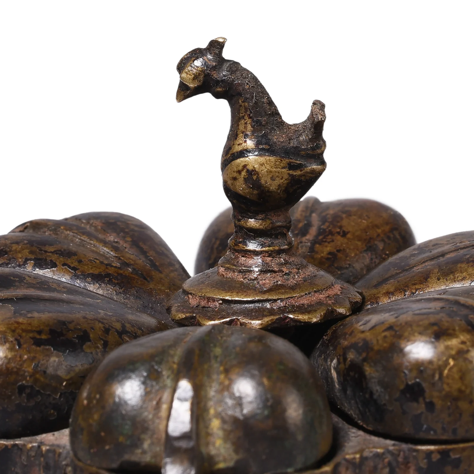 Brass Peacock Cosmetic Box From Rajasthan - 19th Century - Image 4