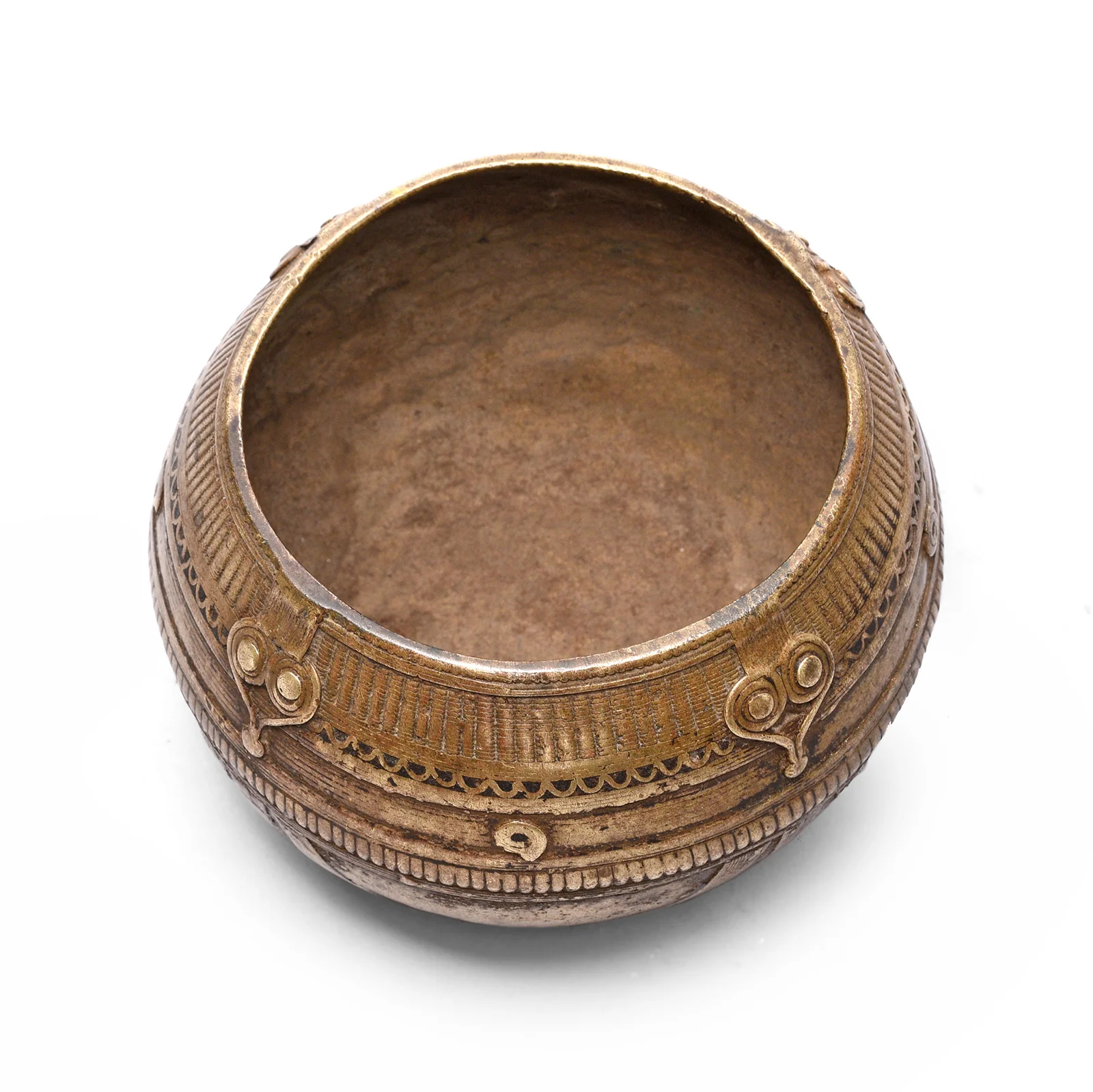 Indian Brass Rice Measure From Orissa - Early 20thC - Image 2
