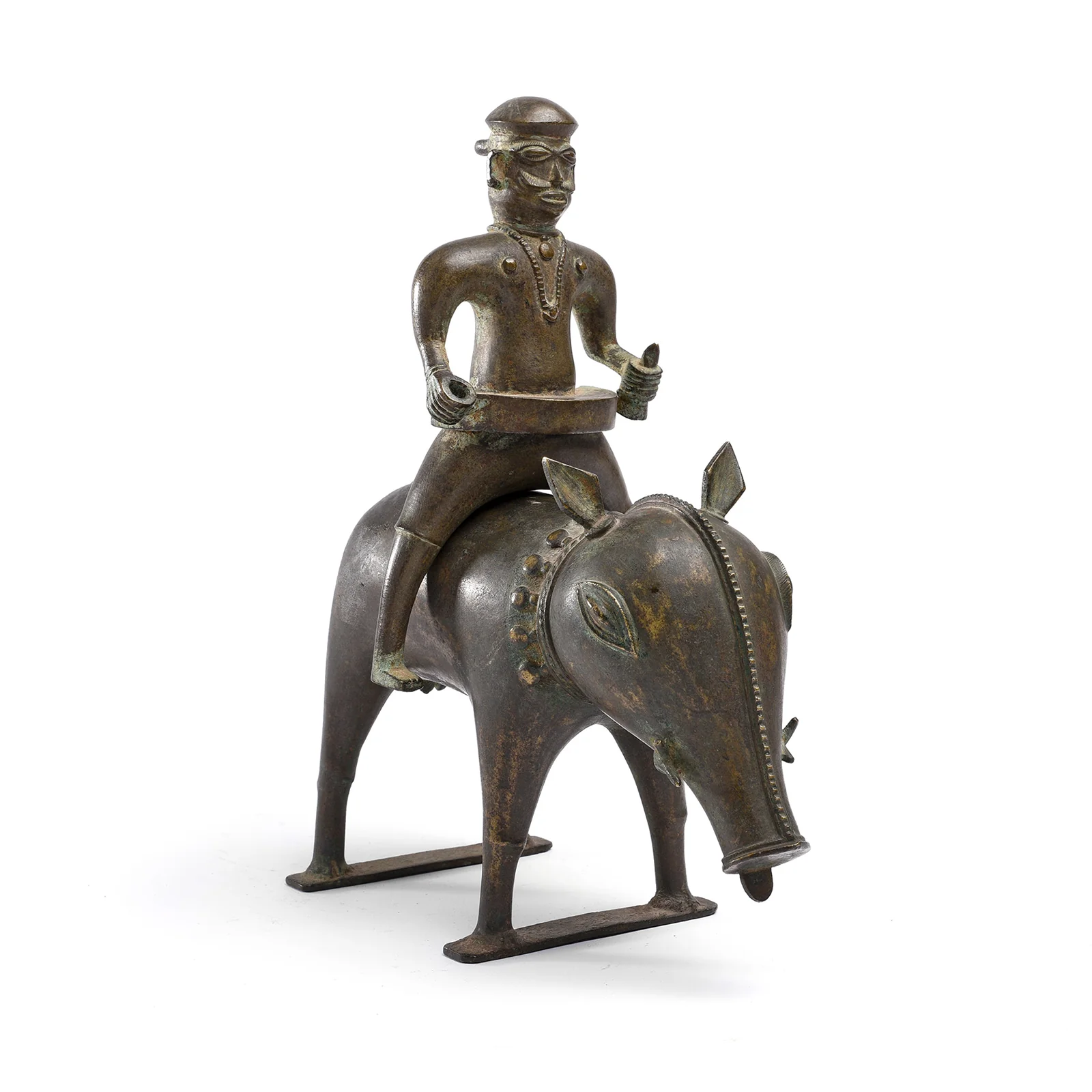 Bronze Bhuta Panjurli Riding A Wild Boar - 18th Century - Image 2