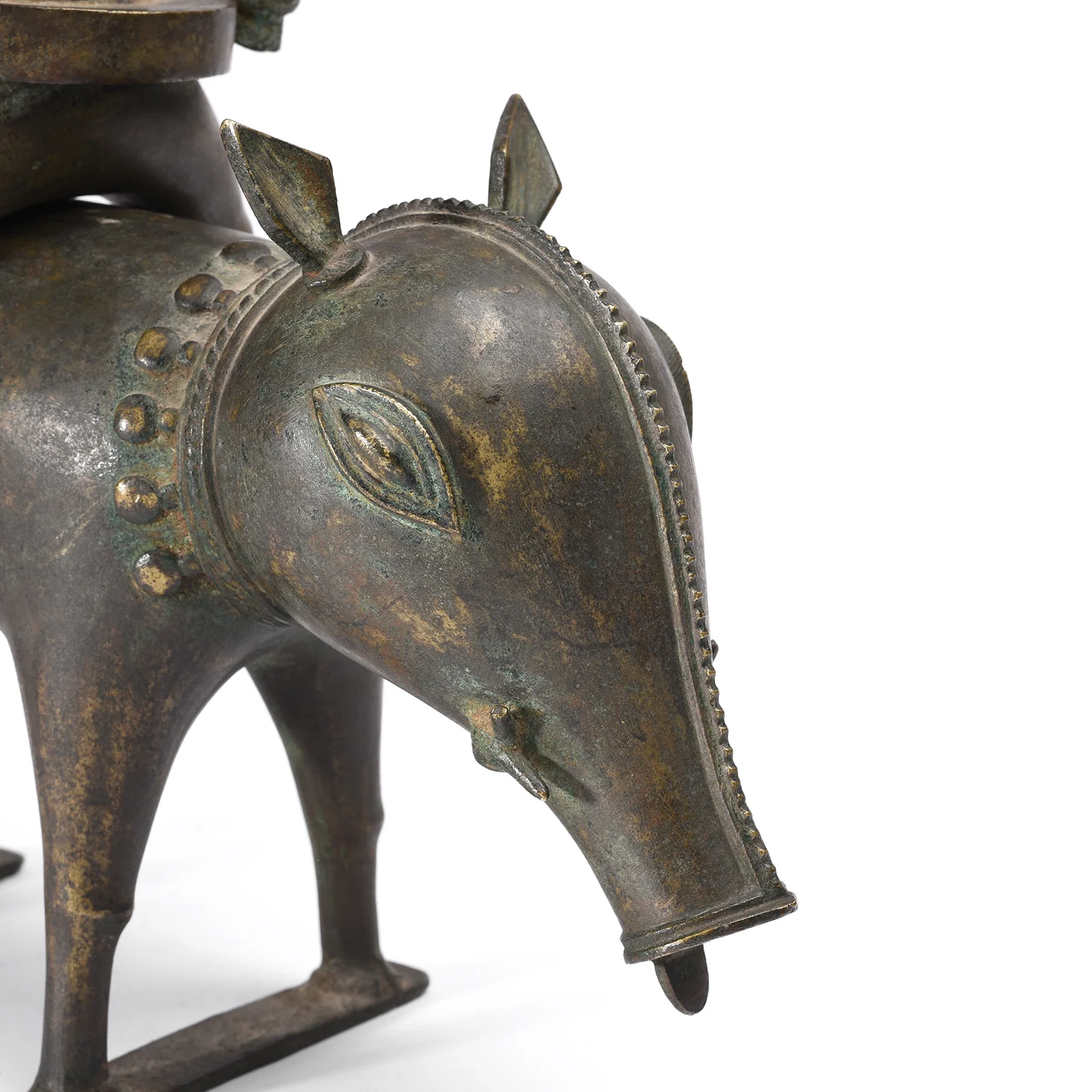 Bronze Bhuta Panjurli Riding A Wild Boar - 18th Century - Image 5