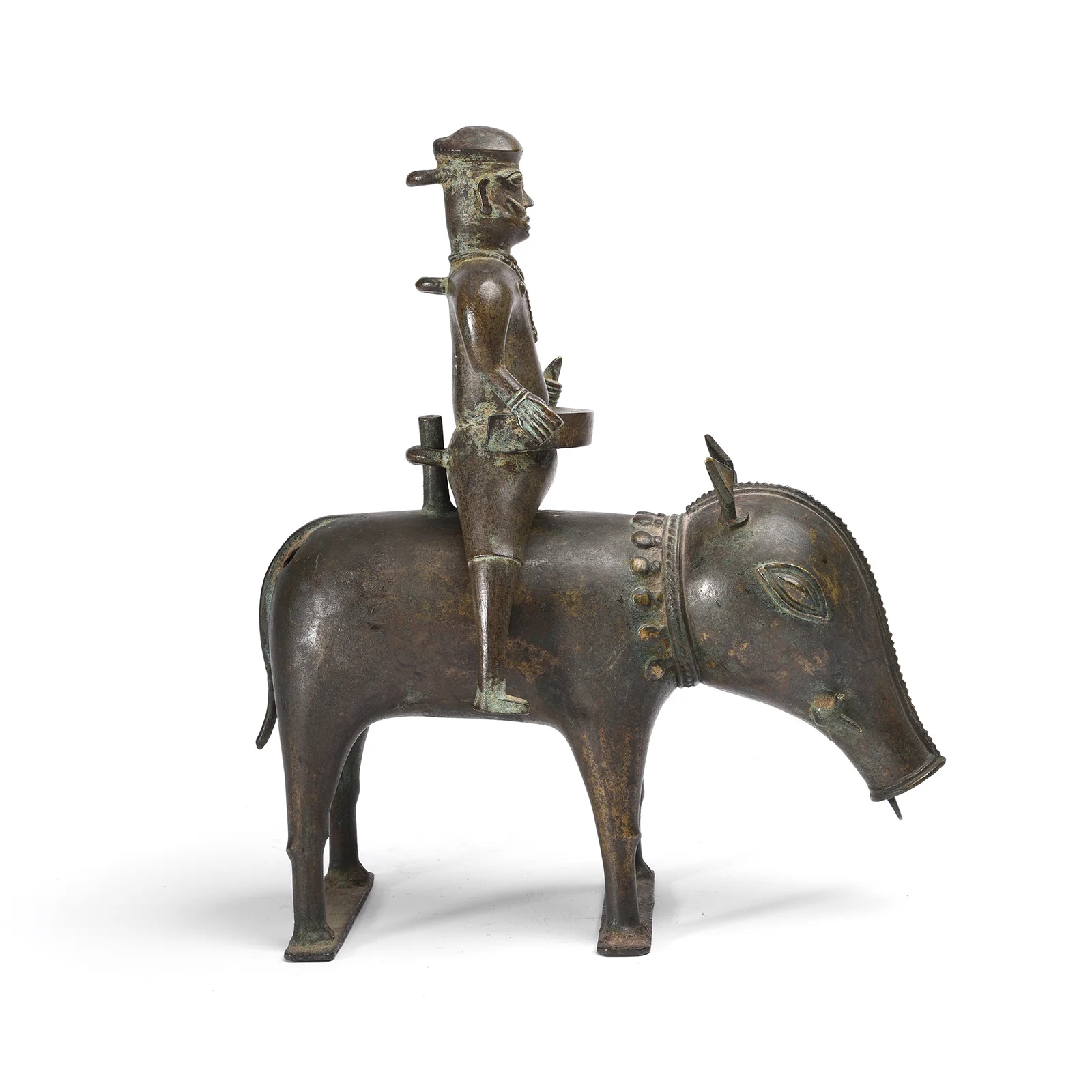 Bronze Bhuta Panjurli Riding A Wild Boar - 18th Century - Image 6