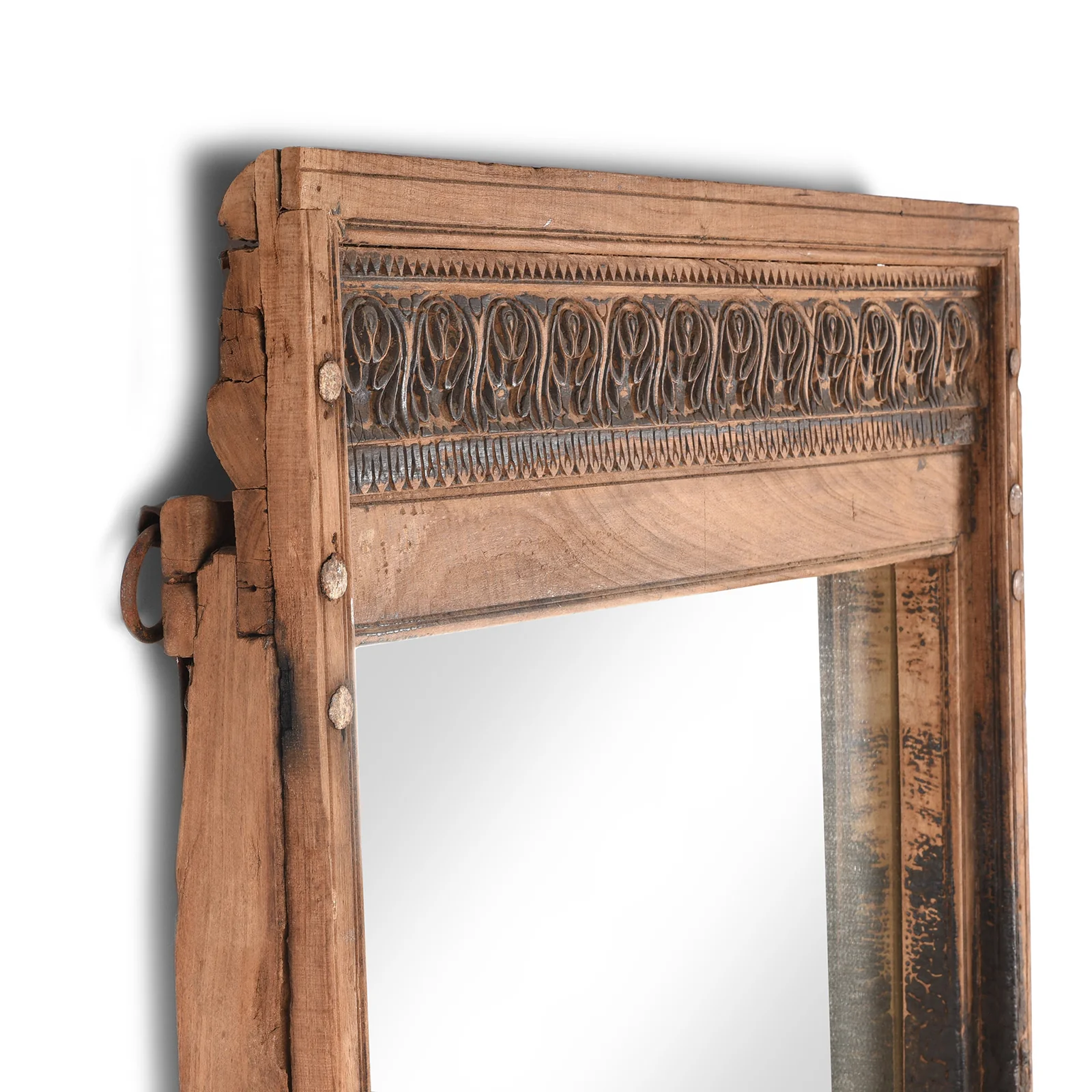Old Roheda Window Mirror From Bikaner - 19th Century - Image 4