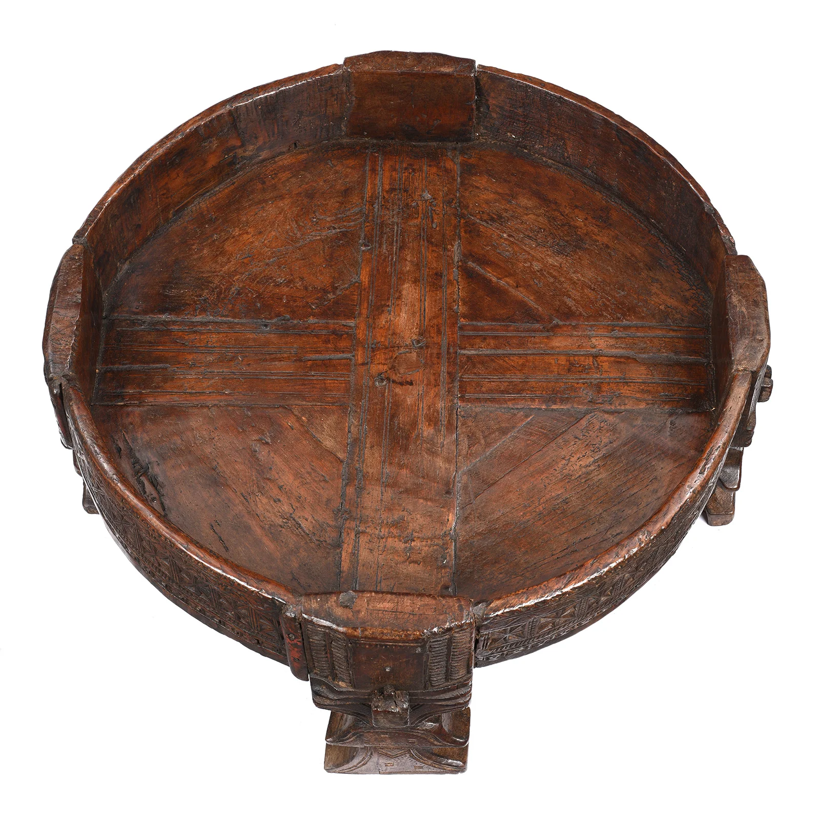 Indian Chakki Coffee Table From Rajasthan - 19th Century - Image 3