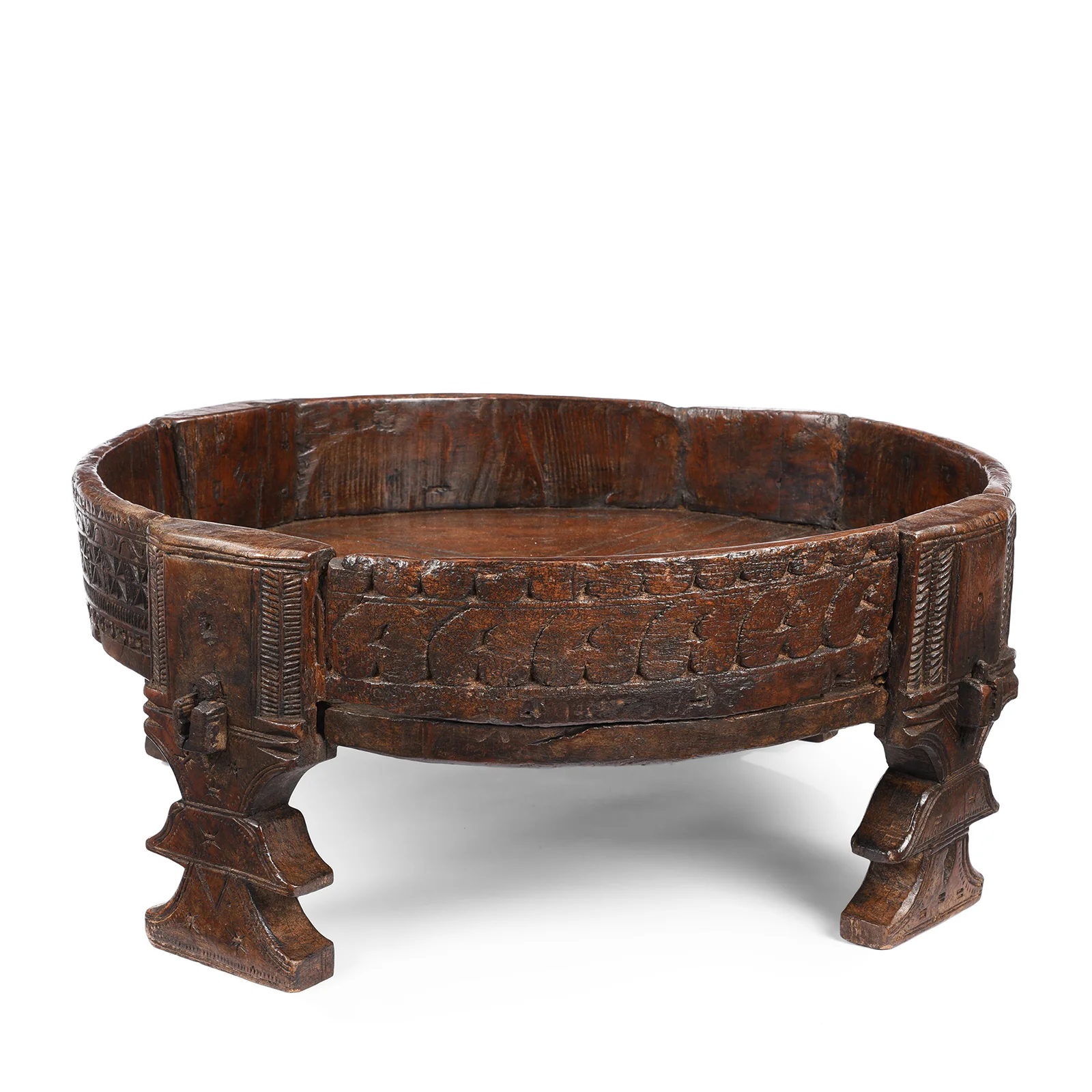 Indian Chakki Coffee Table From Rajasthan - 19th Century - Image 5
