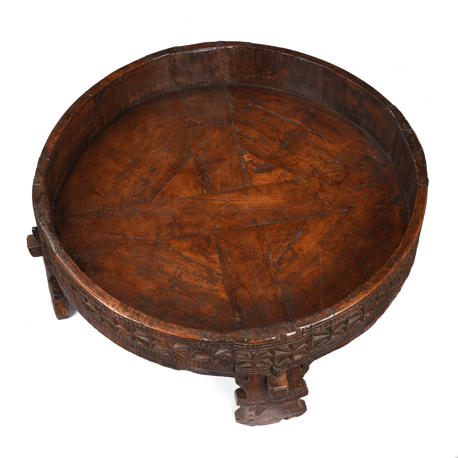Indian Chakki Coffee Table From Rajasthan - 19th Century - Image 3