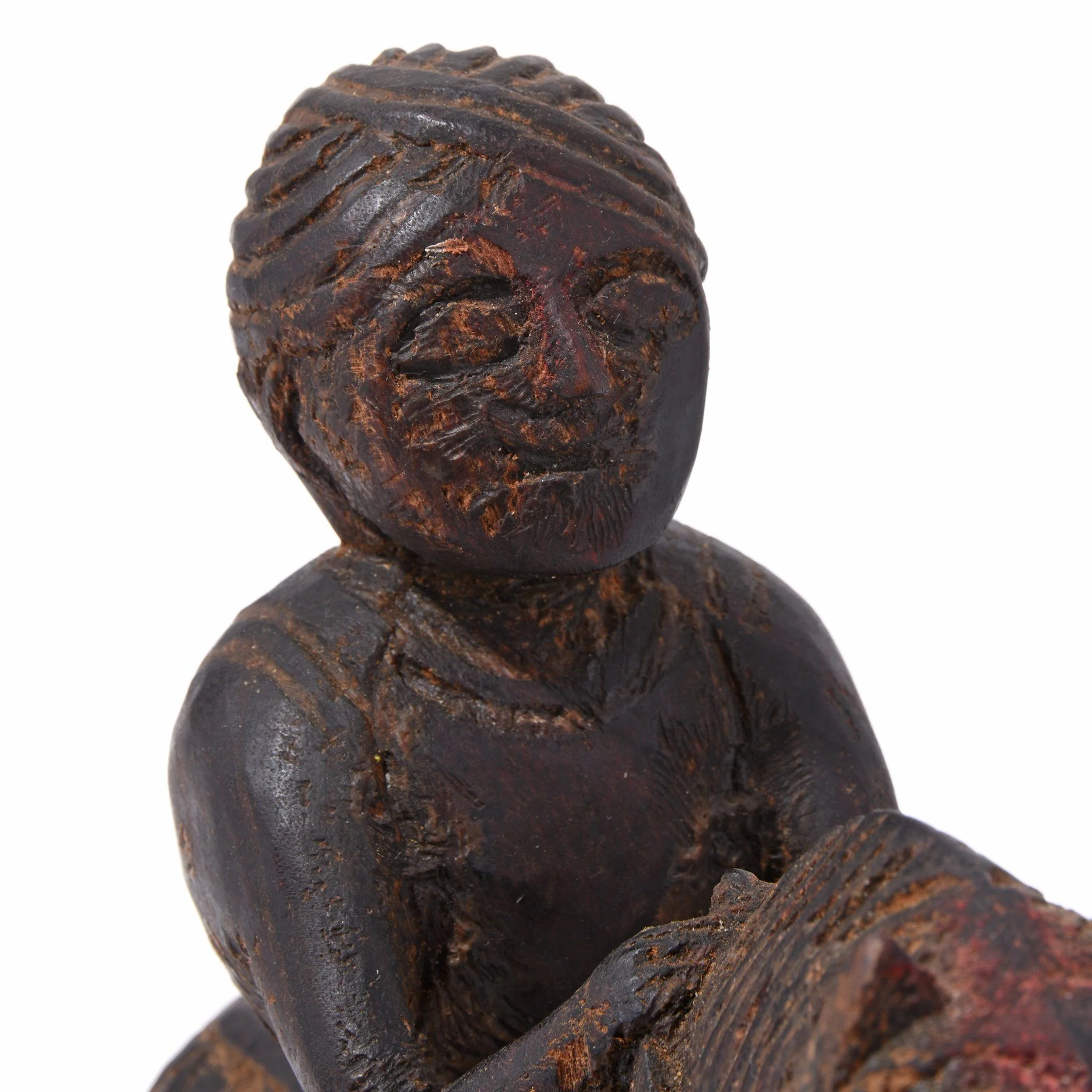 Indian Chip Carved Horseman Figurine From Kutch - 19thC - Image 2