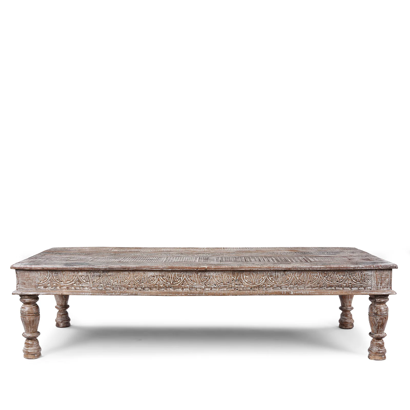 Indian Takhat Coffee Table Made From Reclaimed Teak - Image 3