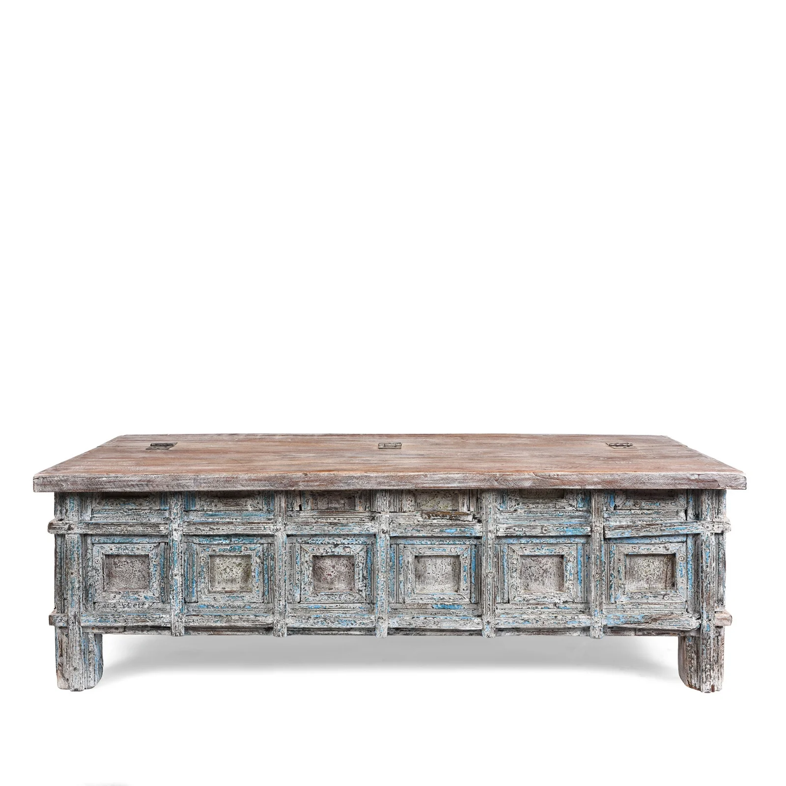 Indian Coffee Table Chest Made From Reclaimed Teak