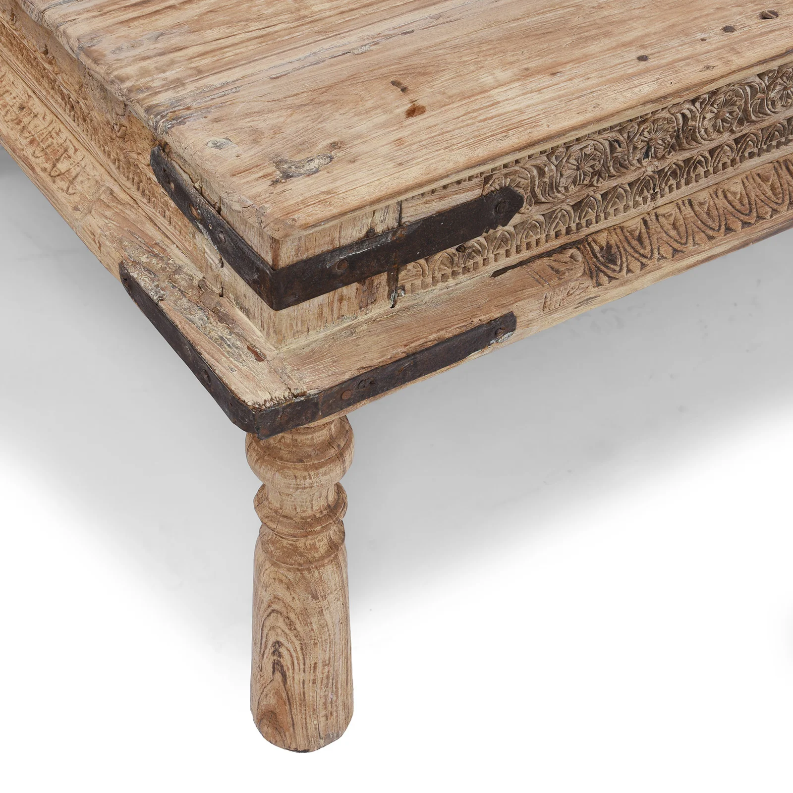 Indian Coffee Table Daybed From Hyderabad- 19thC - Image 11