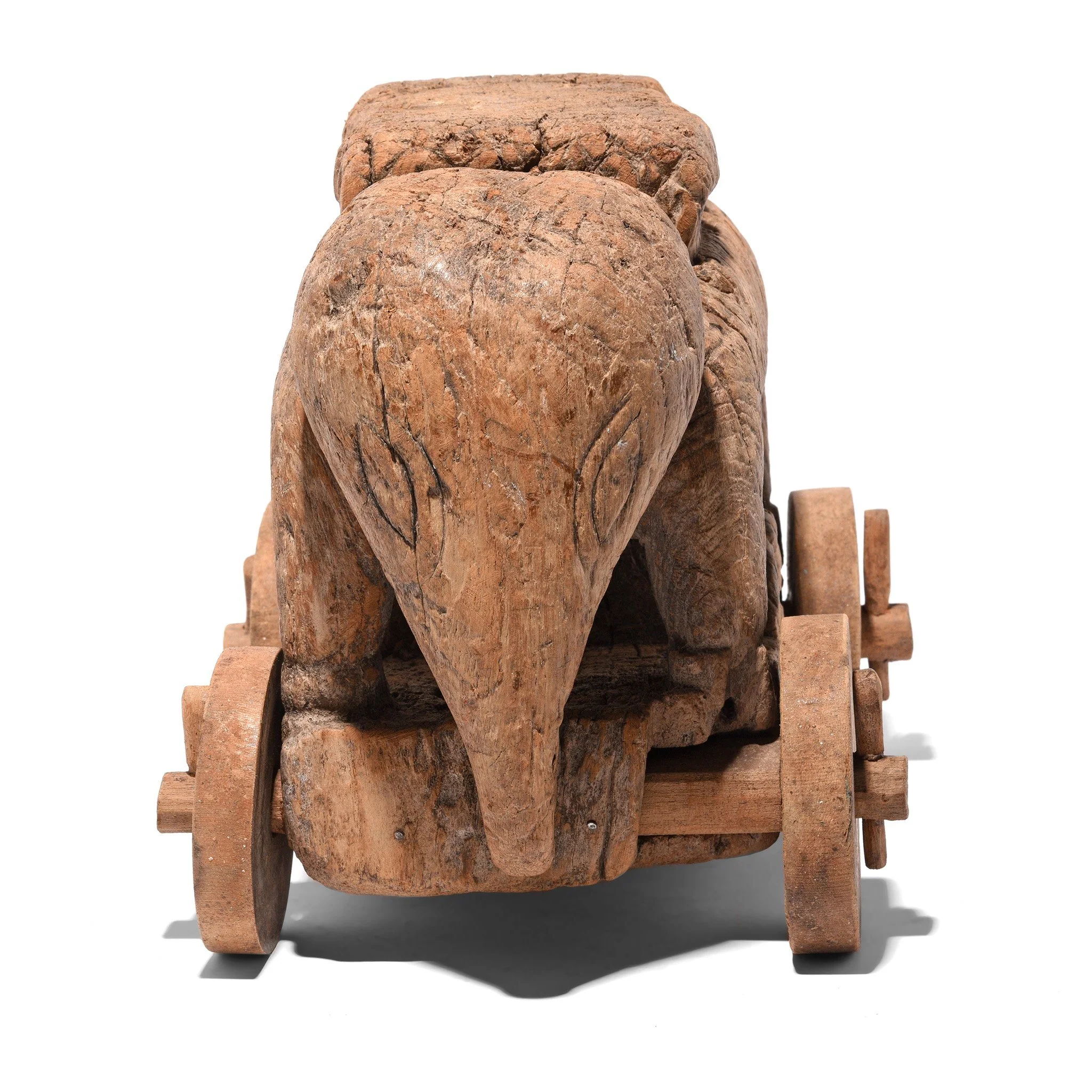 Indian Elephant Wheel Toy From Madhya Pradesh - 18thC - Image 4