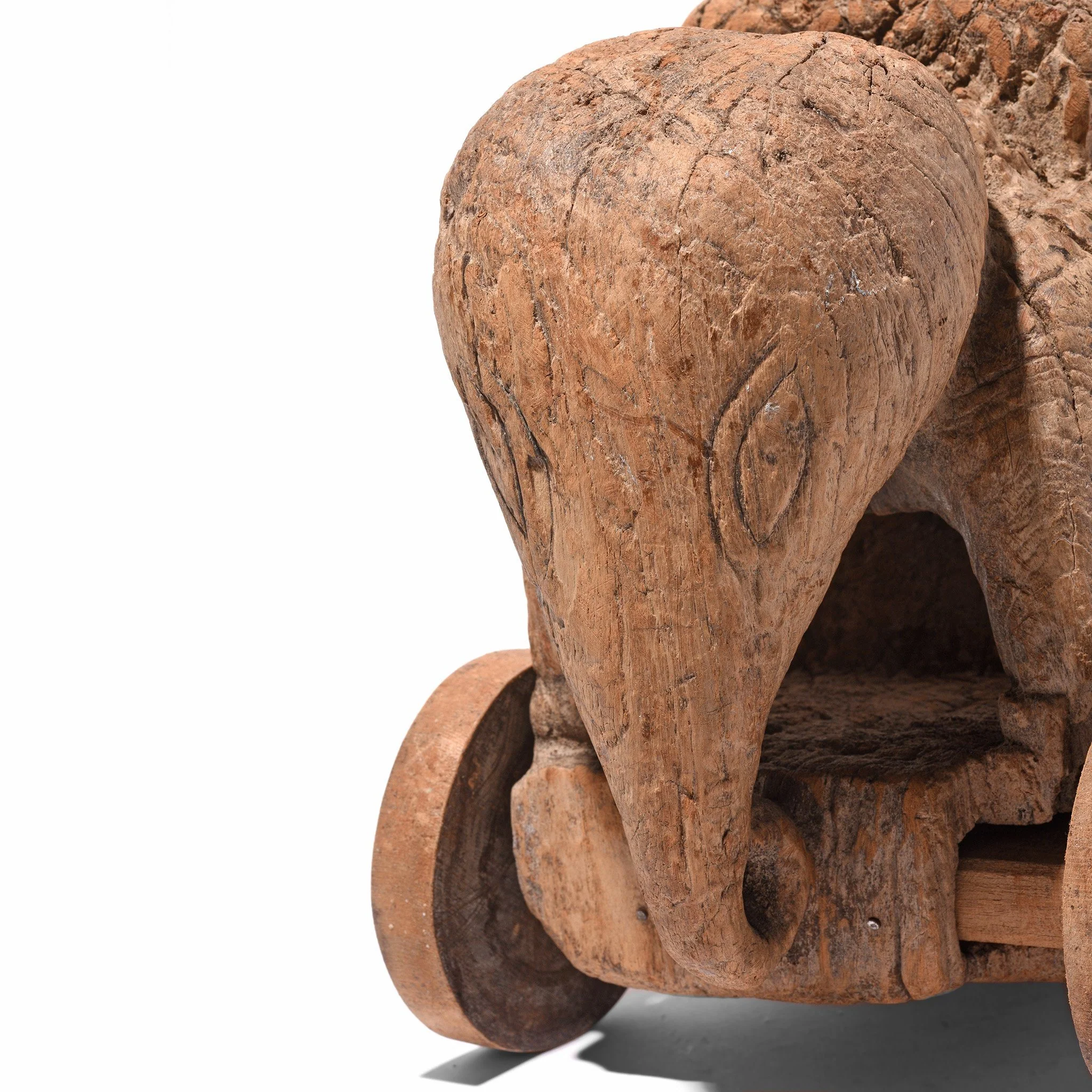 Indian Elephant Wheel Toy From Madhya Pradesh - 18thC - Image 5