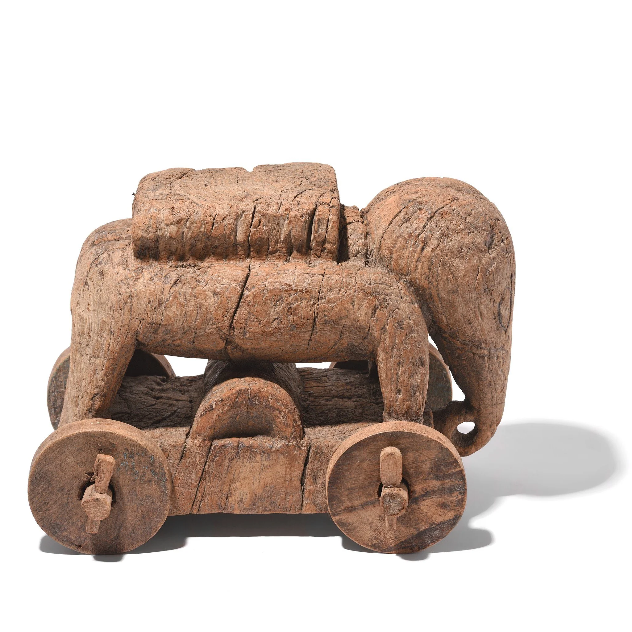 Indian Elephant Wheel Toy From Madhya Pradesh - 18thC - Image 6