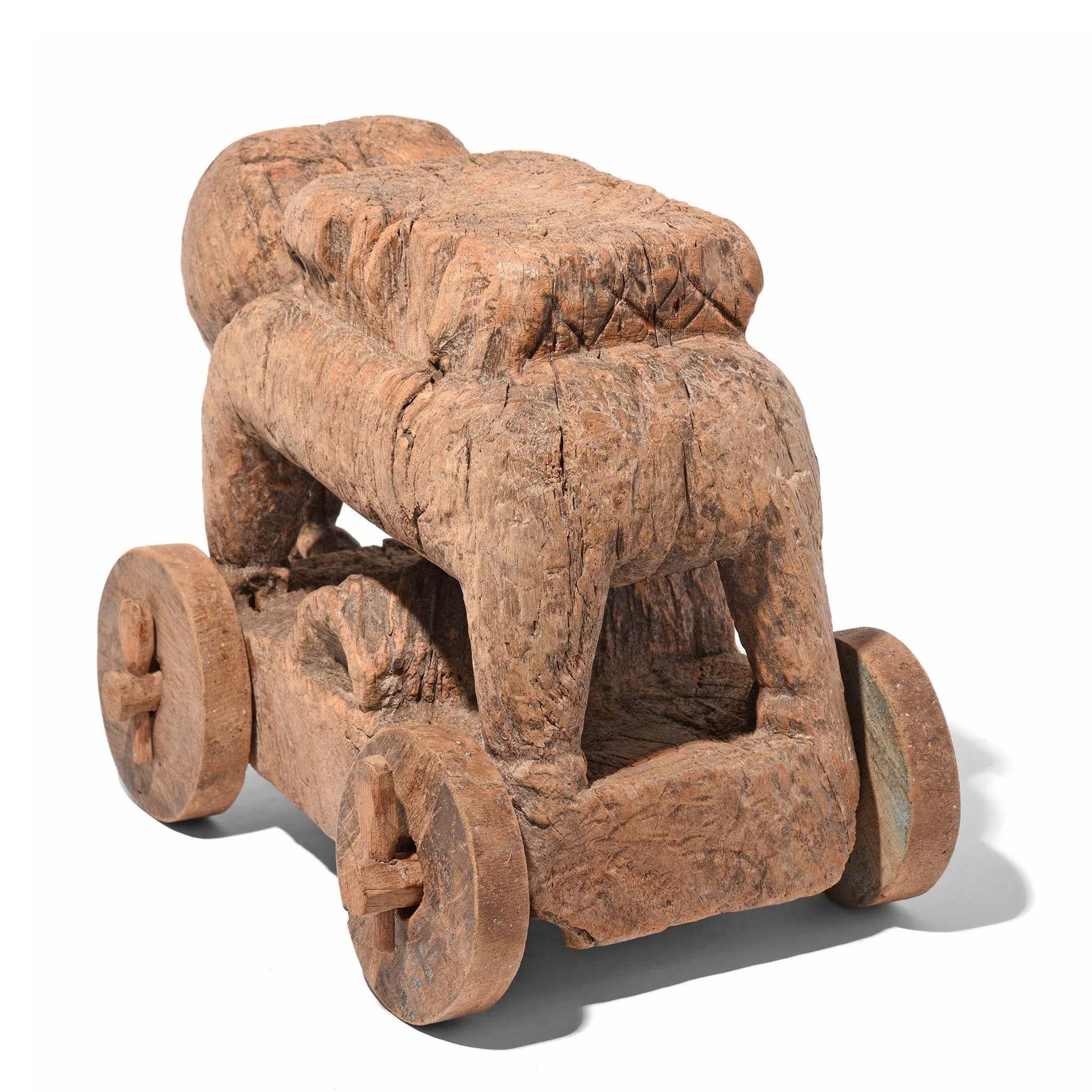 Indian Elephant Wheel Toy From Madhya Pradesh - 18thC - Image 7