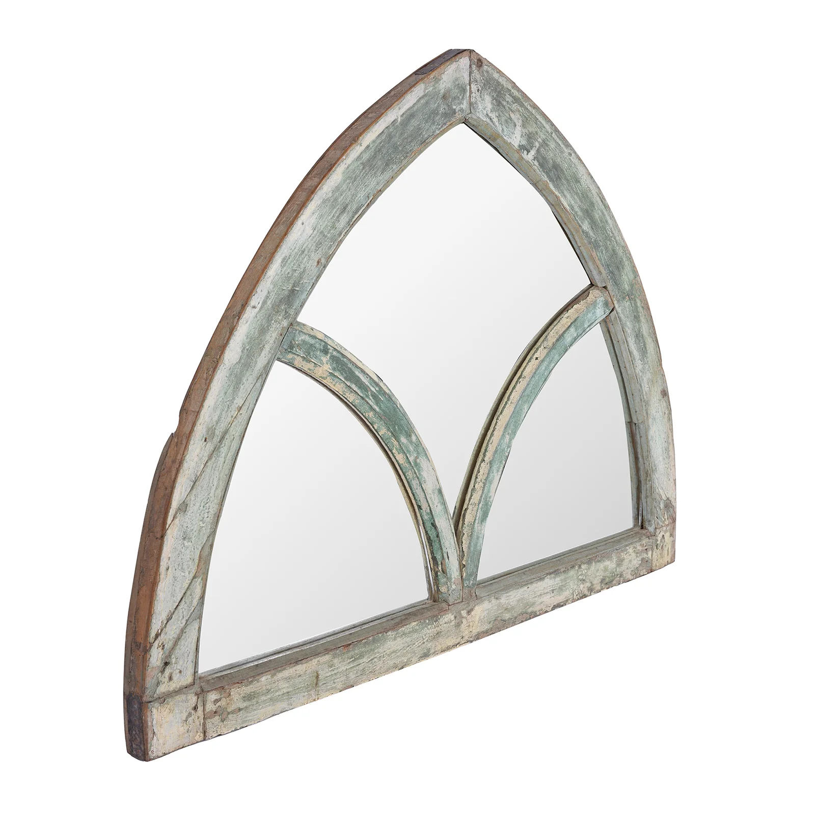 Painted Fanlight Mirror - 19th Century - Image 3